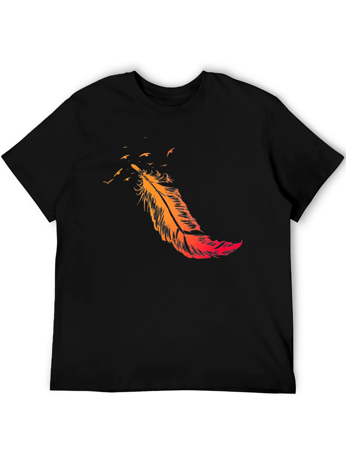 Feather Flight Black T-Shirt