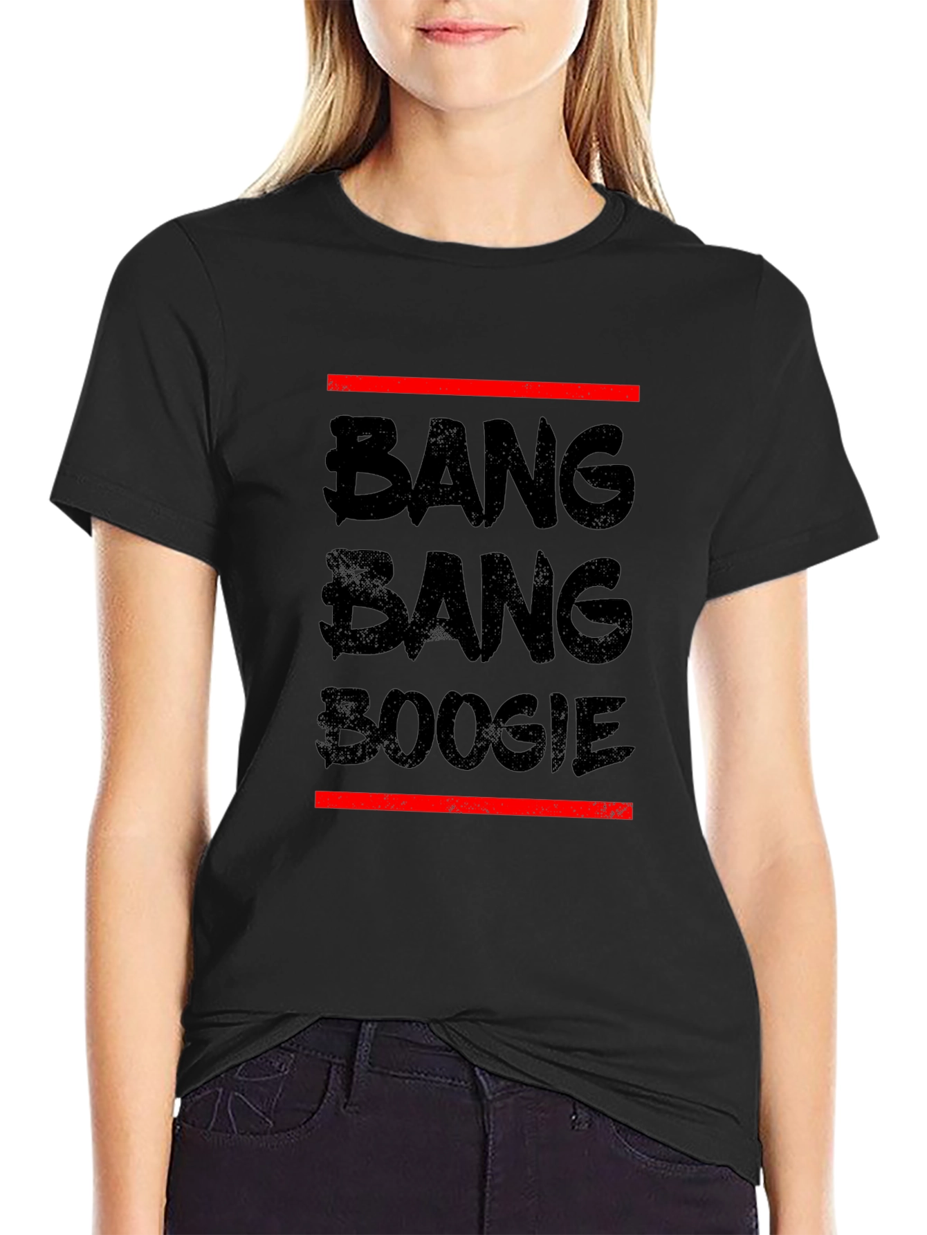 Bang Bang Boogie Black Graphic Tee