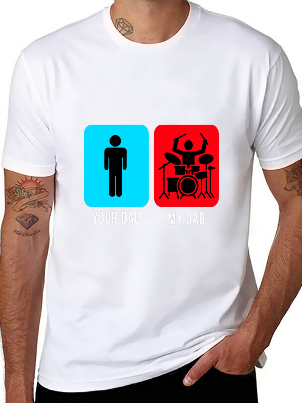 My Dad is a Drummer Graphic T-Shirt
