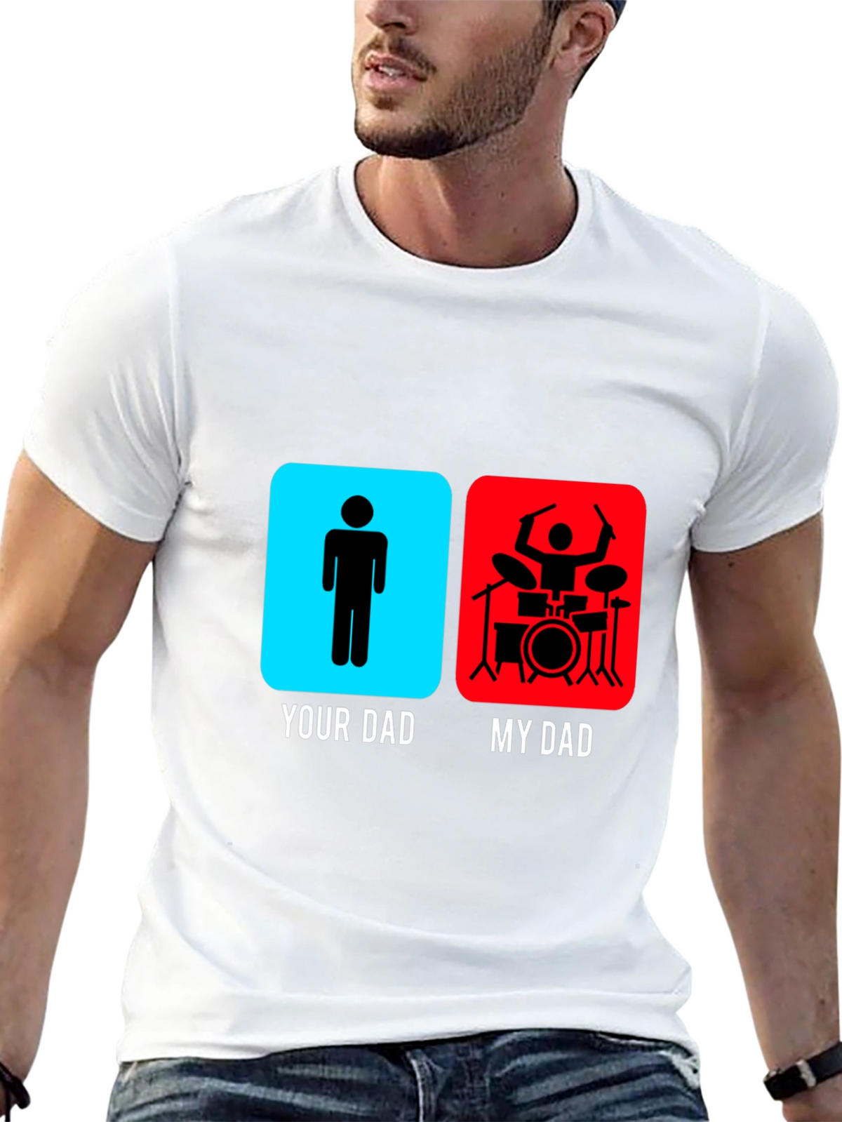 My Dad is a Drummer Graphic T-Shirt