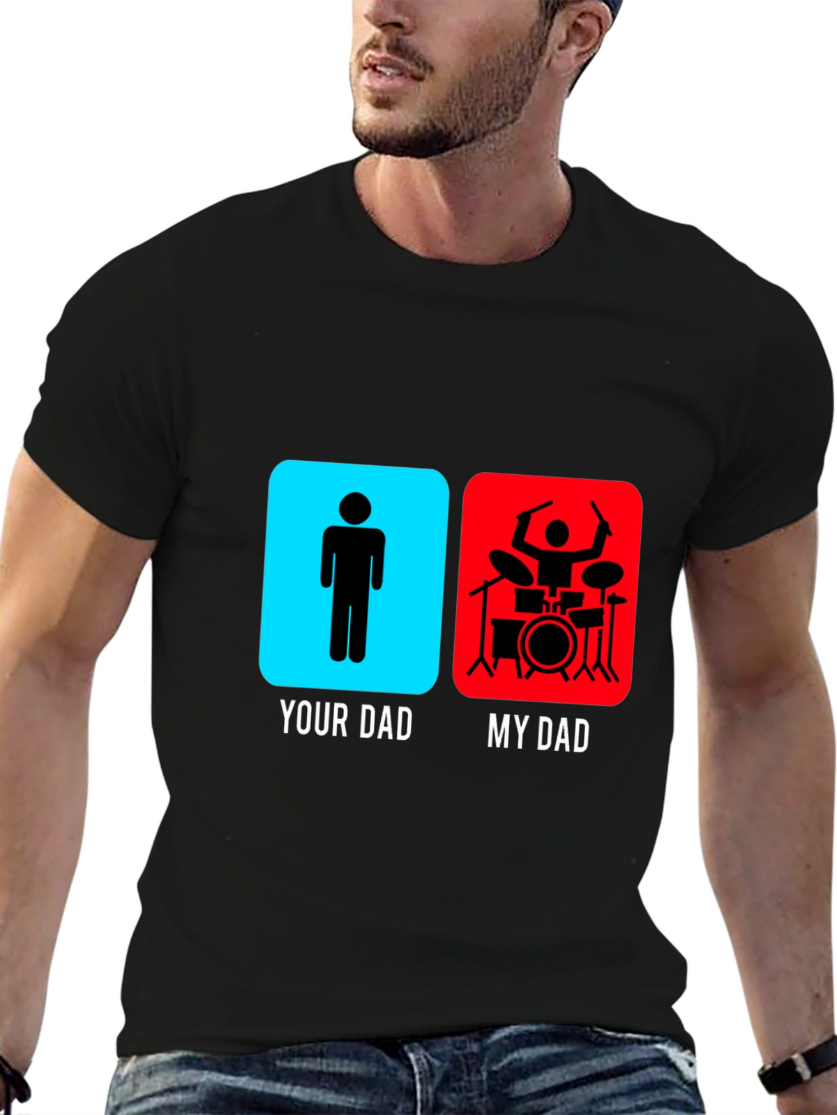 My Dad is a Drummer Graphic T-Shirt