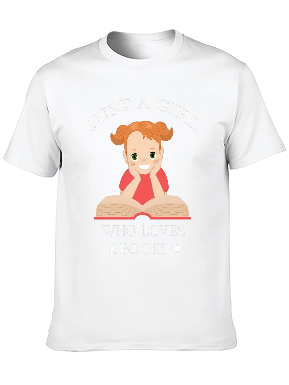 Just a Girl Who Loves Books Graphic T-Shirt
