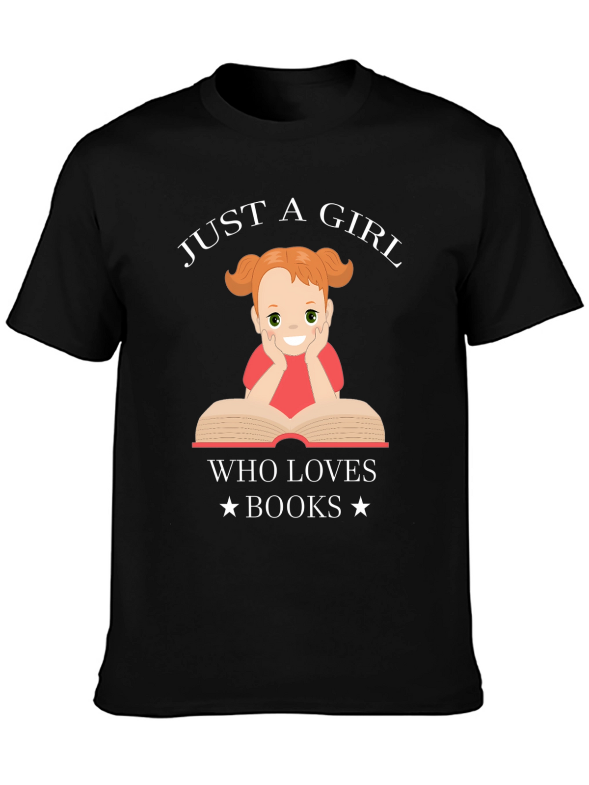 Just a Girl Who Loves Books Graphic T-Shirt