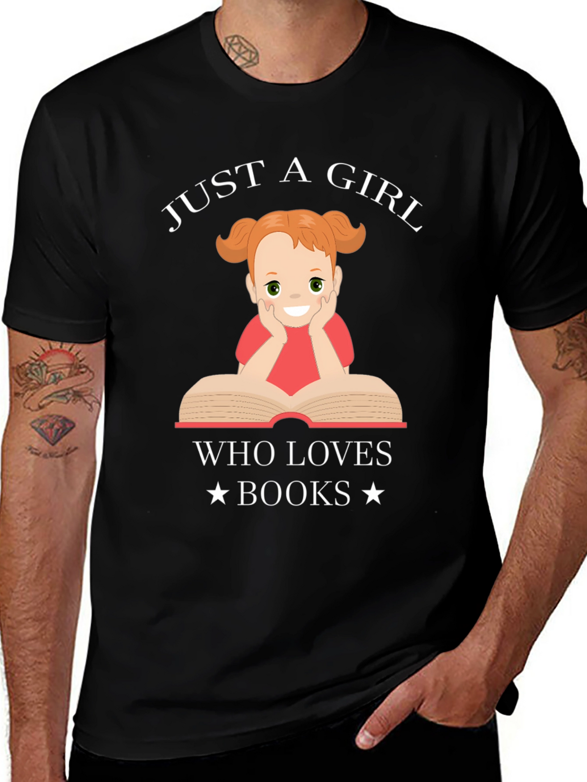 Just a Girl Who Loves Books Graphic T-Shirt