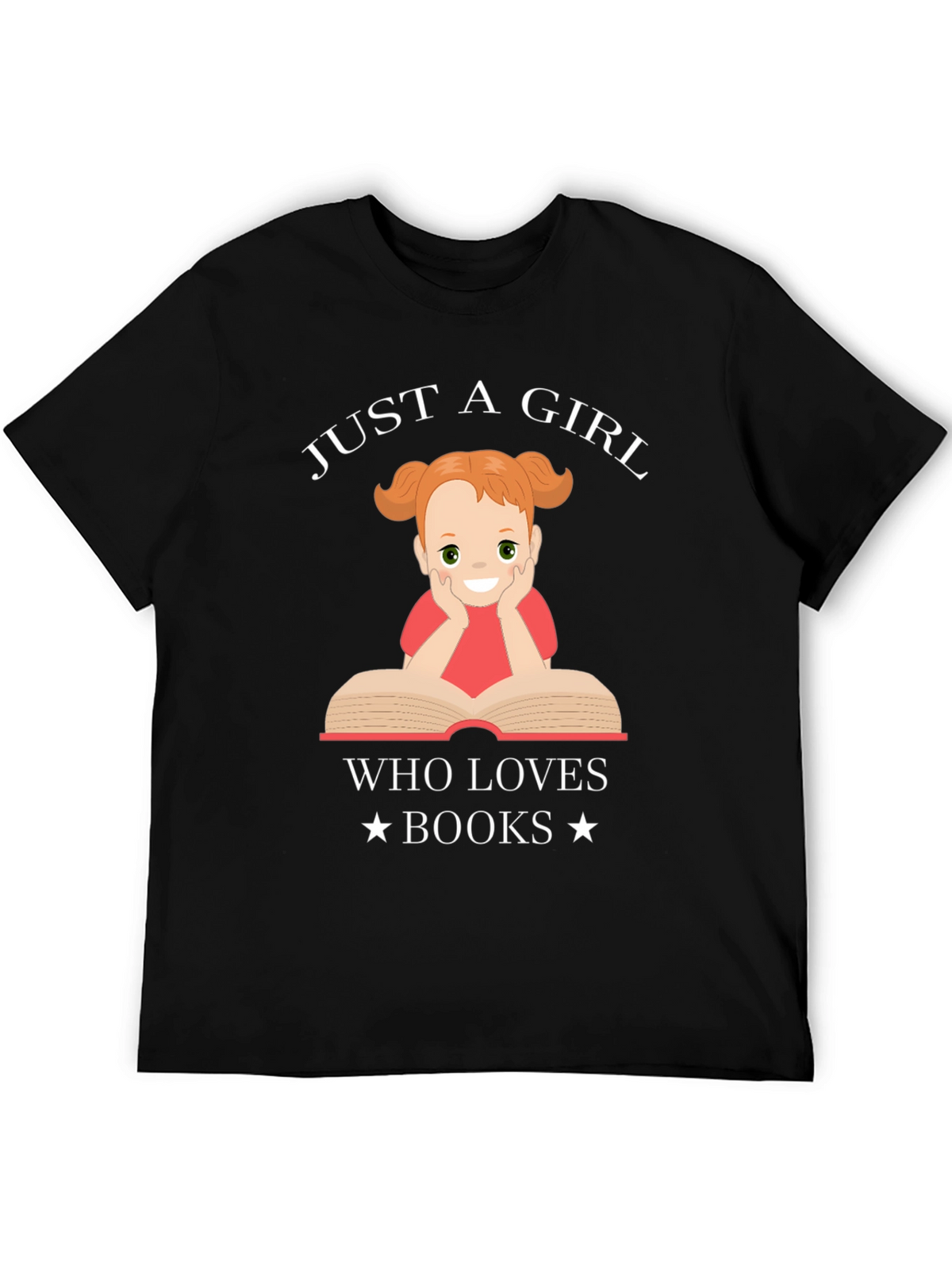 Just a Girl Who Loves Books Graphic T-Shirt