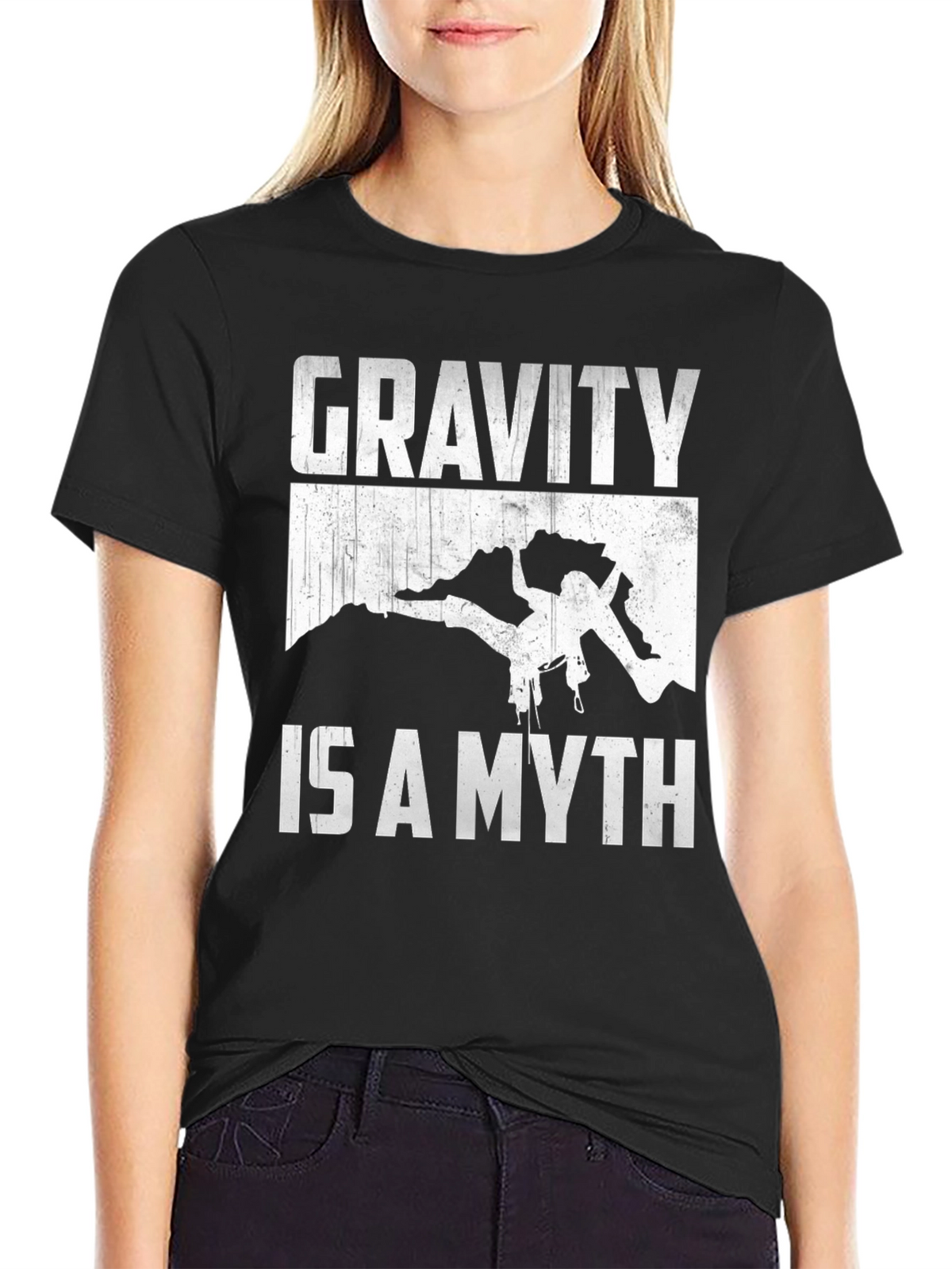 Gravity is a Myth Rock Climbing T-Shirt