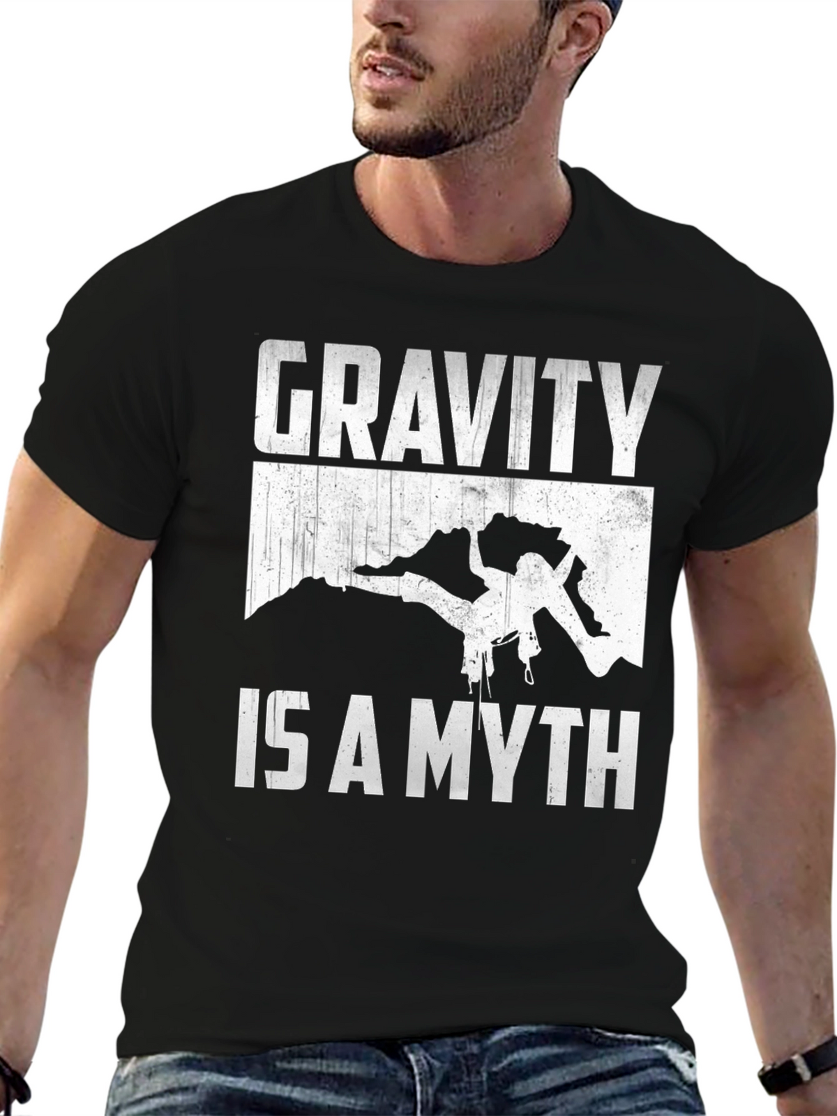 Gravity is a Myth Rock Climbing T-Shirt