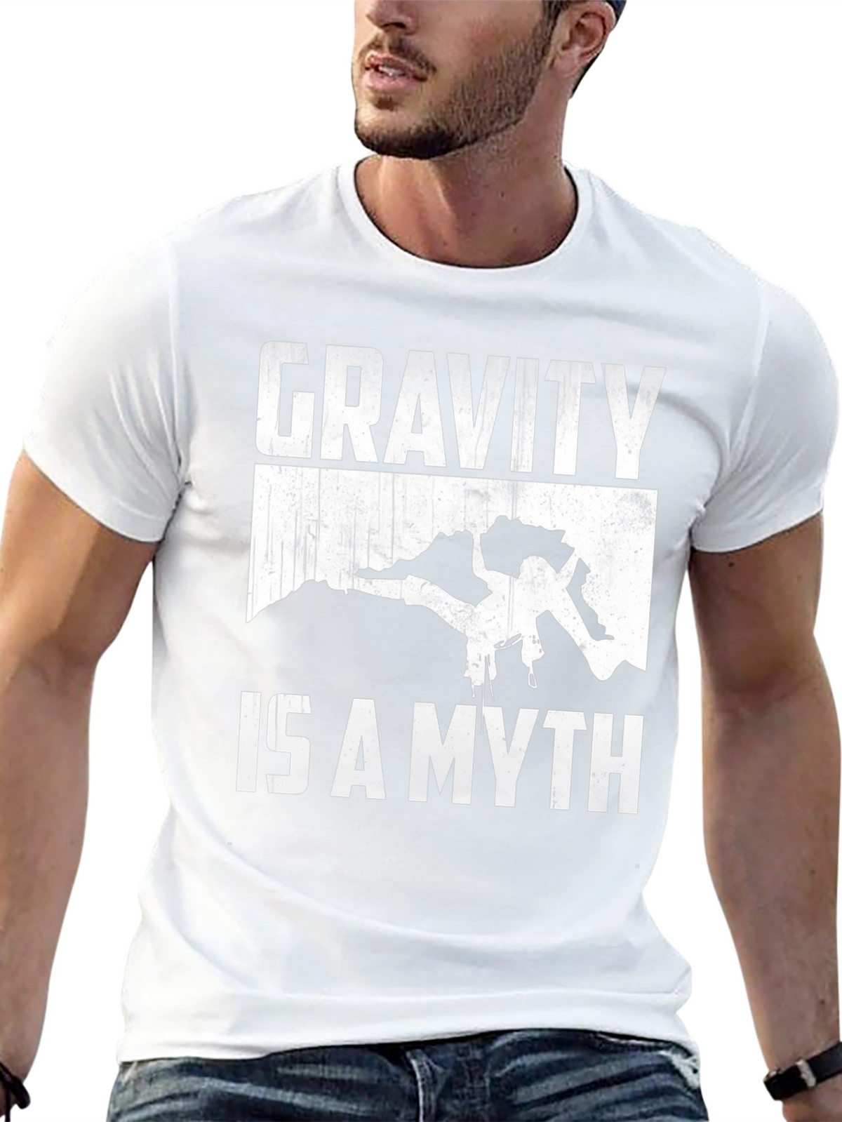 Gravity is a Myth Rock Climbing T-Shirt
