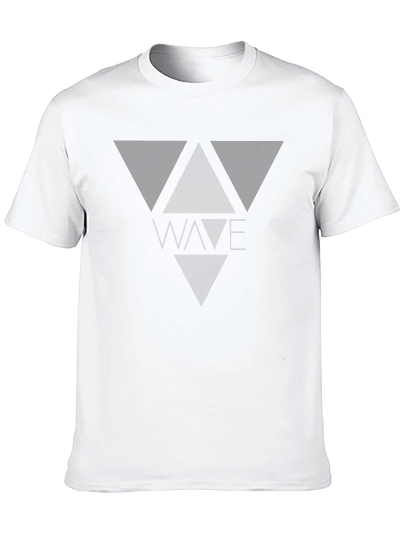 Black Graphic Tee - Geometric Design