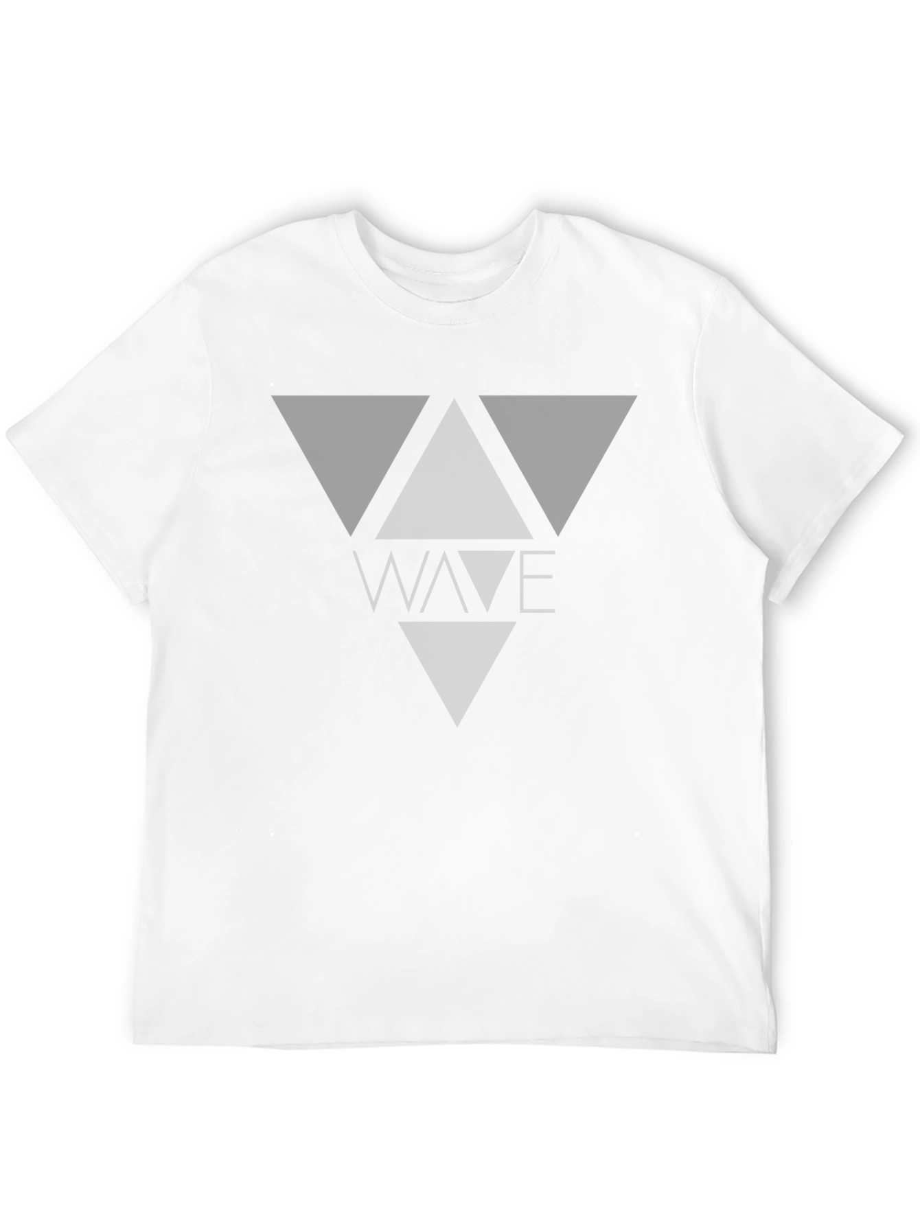 Black Graphic Tee - Geometric Design