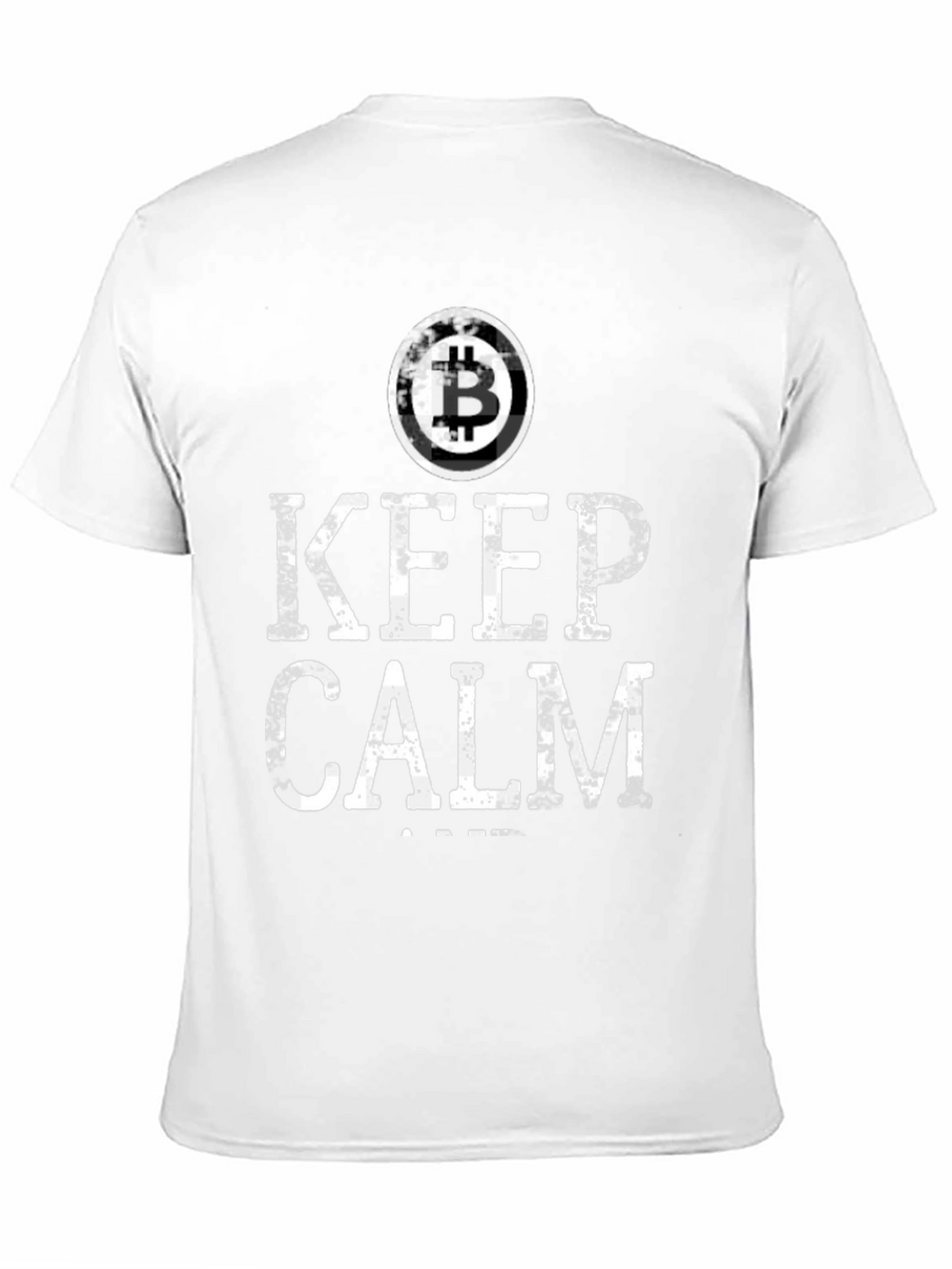Keep Calm Bitcoin Black T-Shirt Crypto Currency Tee