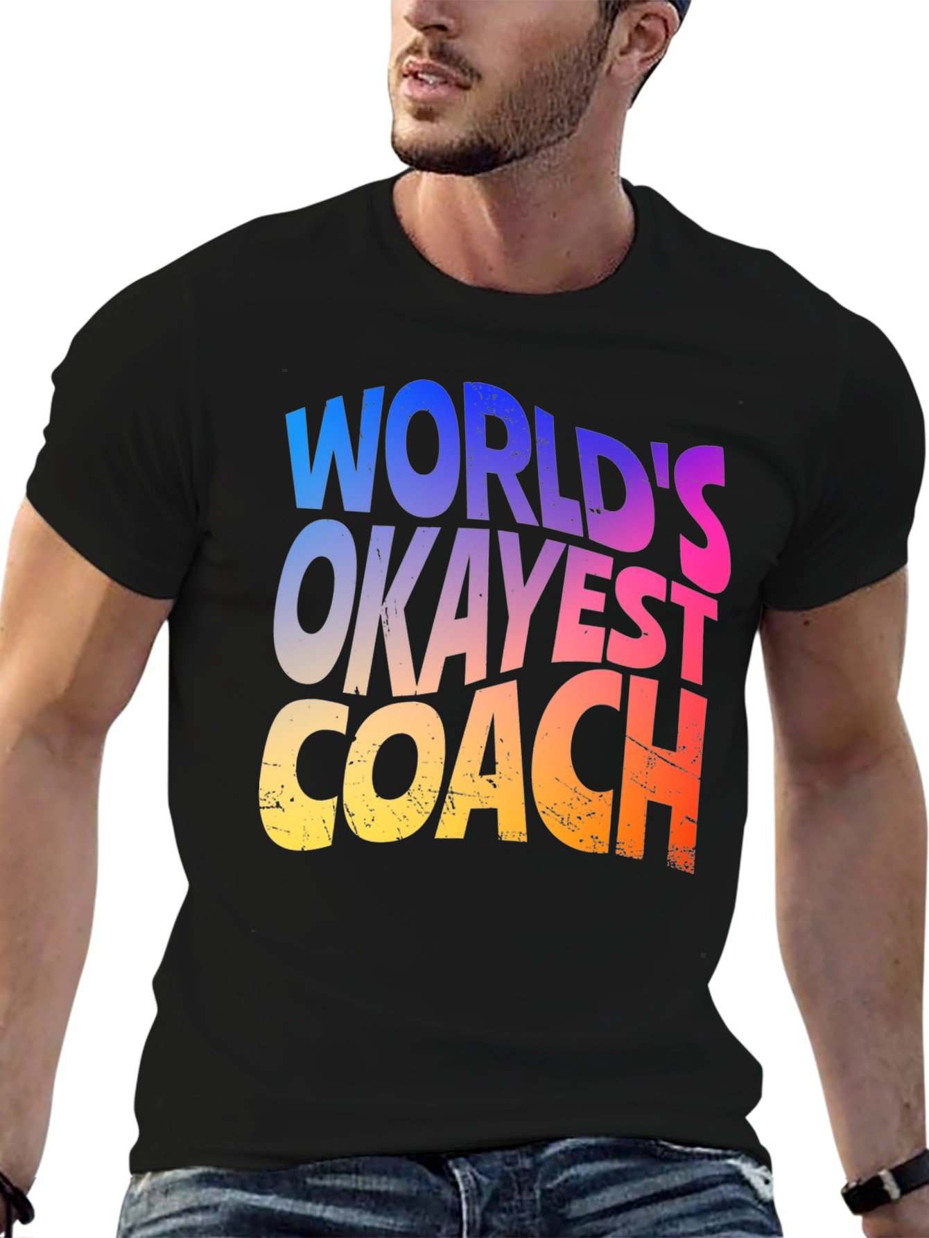 Worlds Okayest Coach T-Shirt Graphic Tee