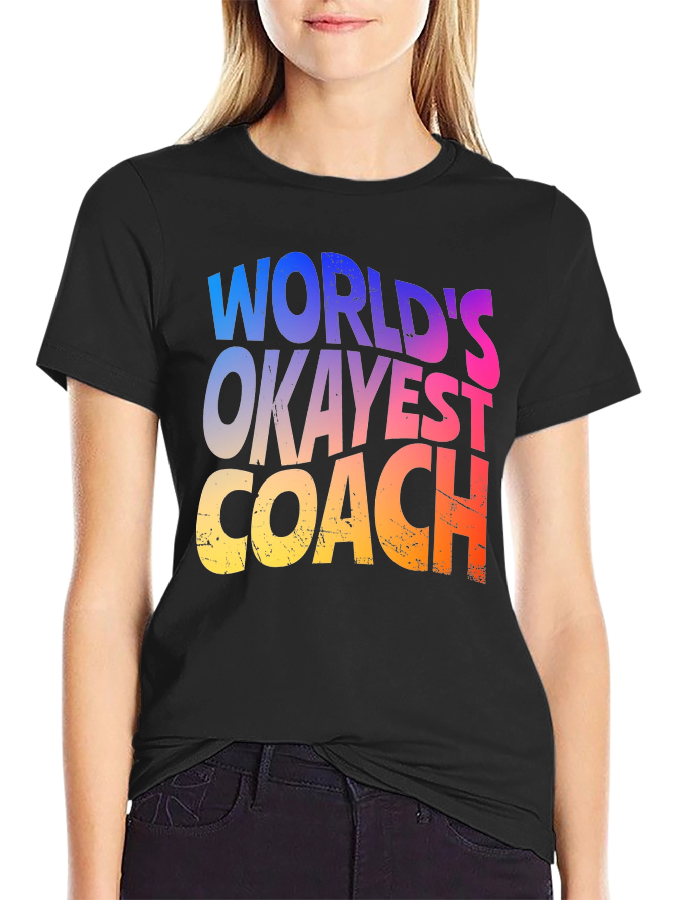 Worlds Okayest Coach T-Shirt Graphic Tee