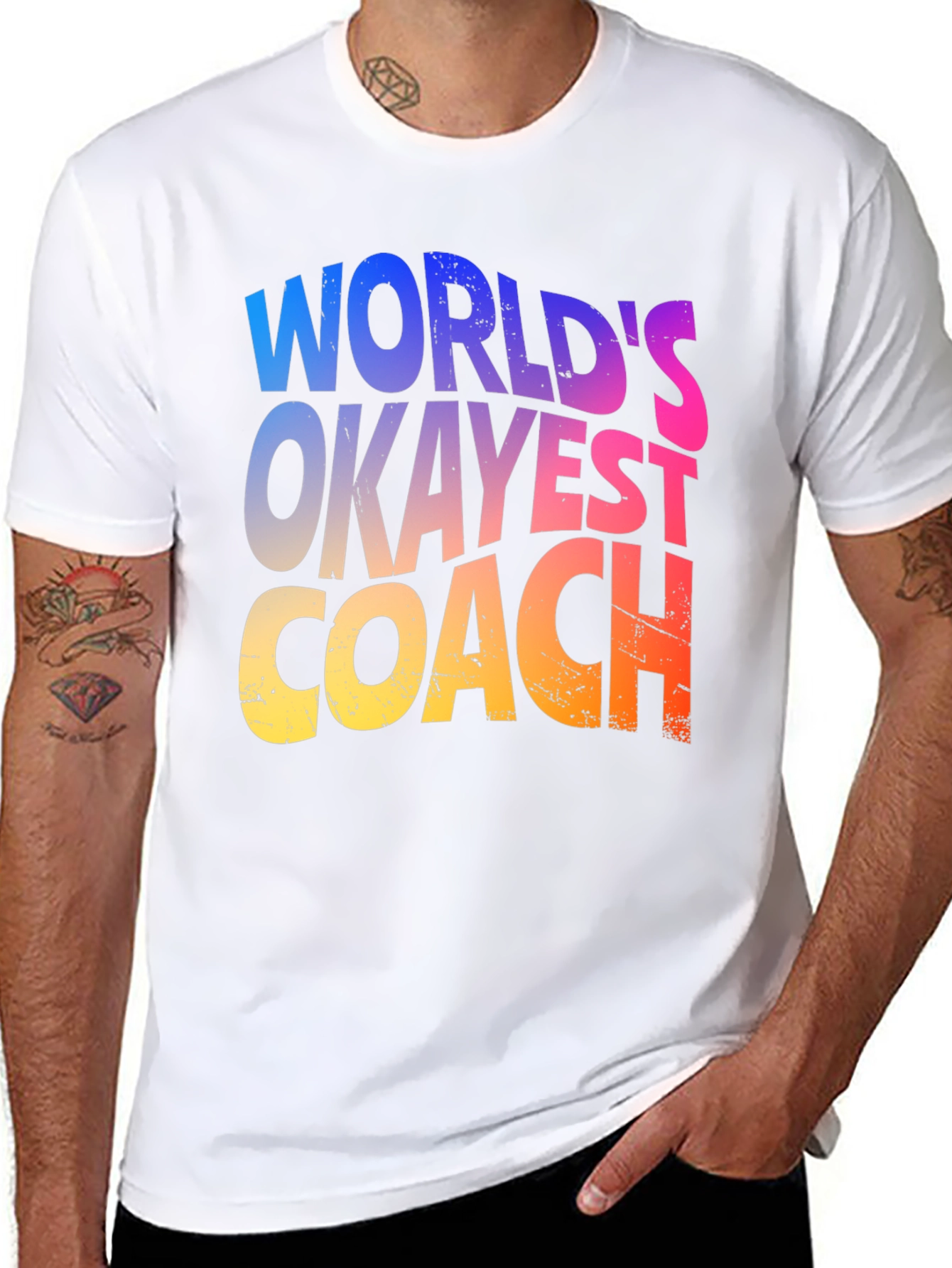 Worlds Okayest Coach T-Shirt Graphic Tee