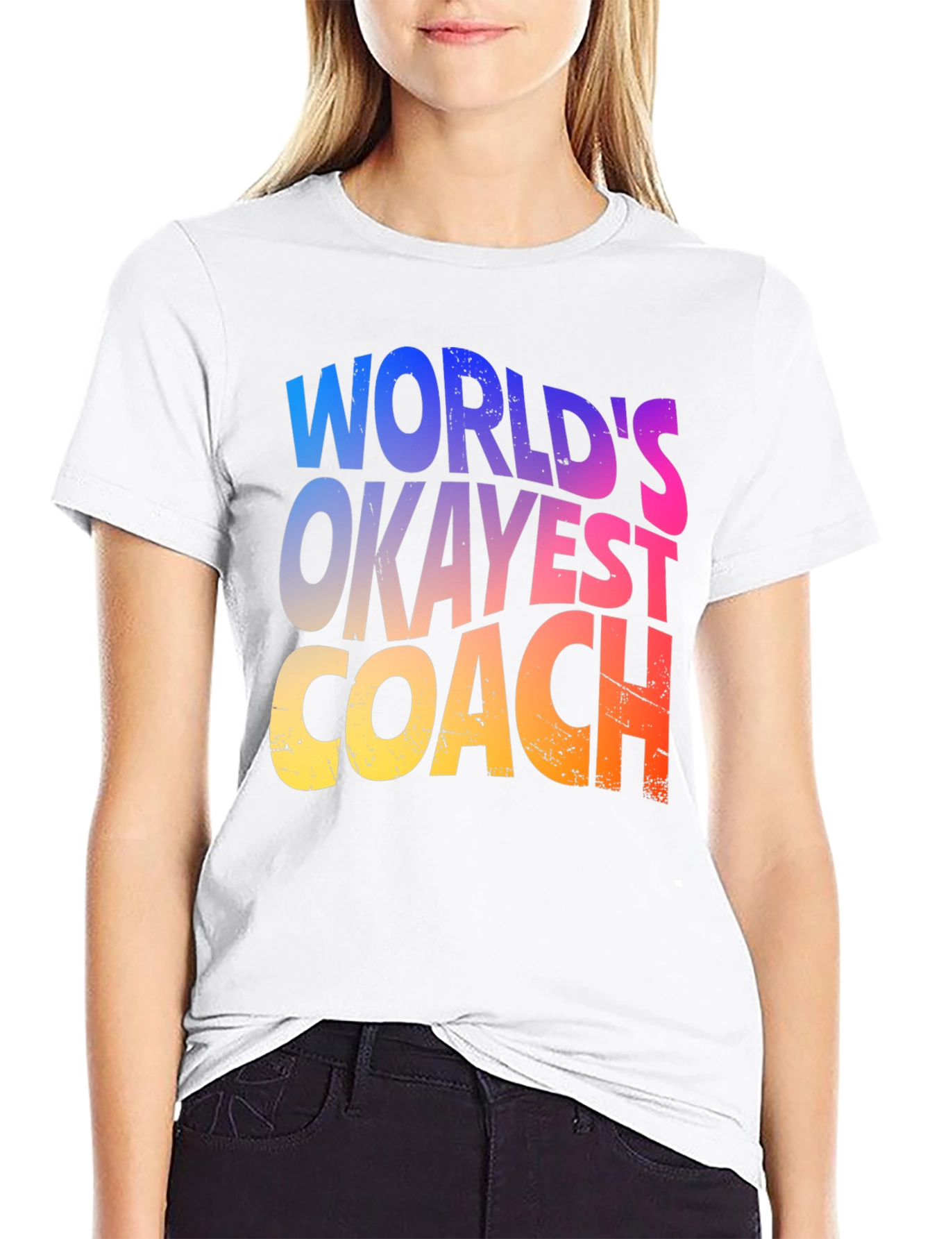 Worlds Okayest Coach T-Shirt Graphic Tee