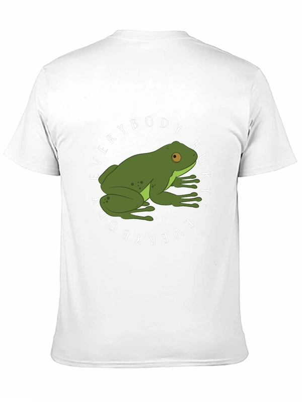 Everybody Hurts Frog Graphic Black T-Shirt