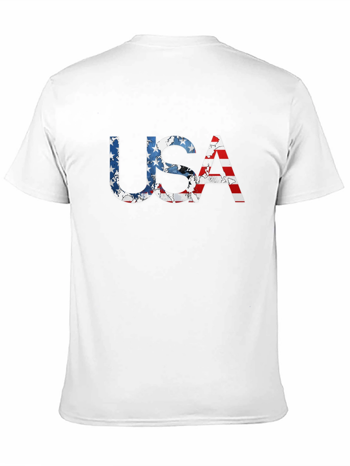 USA Flag Patriotic T-Shirt - Classic Black Tee