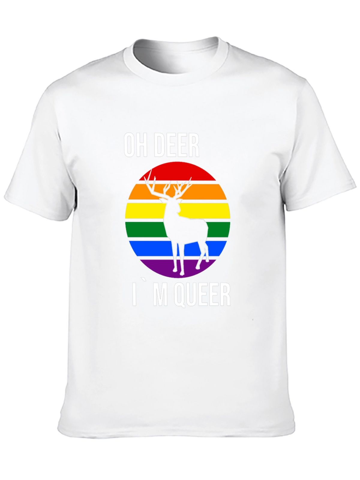 Oh Deer Im Queer Pride T-Shirt