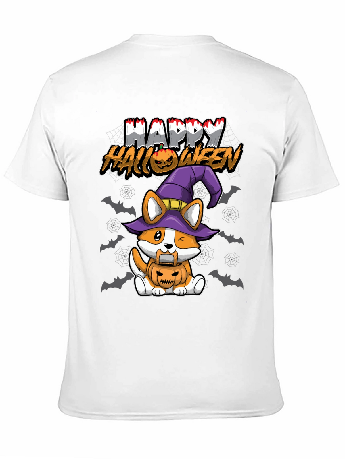 Happy Halloween Corgi Witch T-Shirt