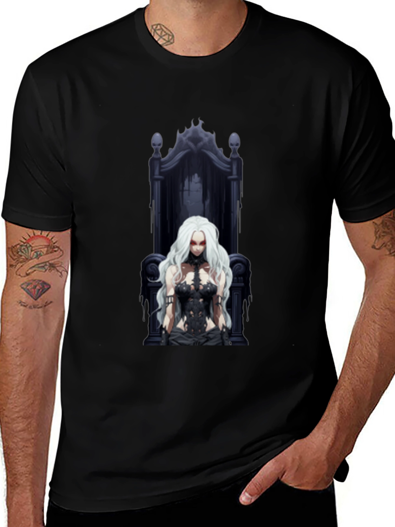 Gothic Queen T-Shirt - Dark Fantasy Tee
