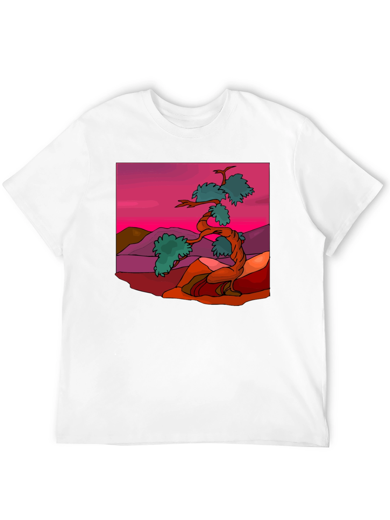 Bonsai Tree Graphic Tee - Stylish Nature Inspired Design