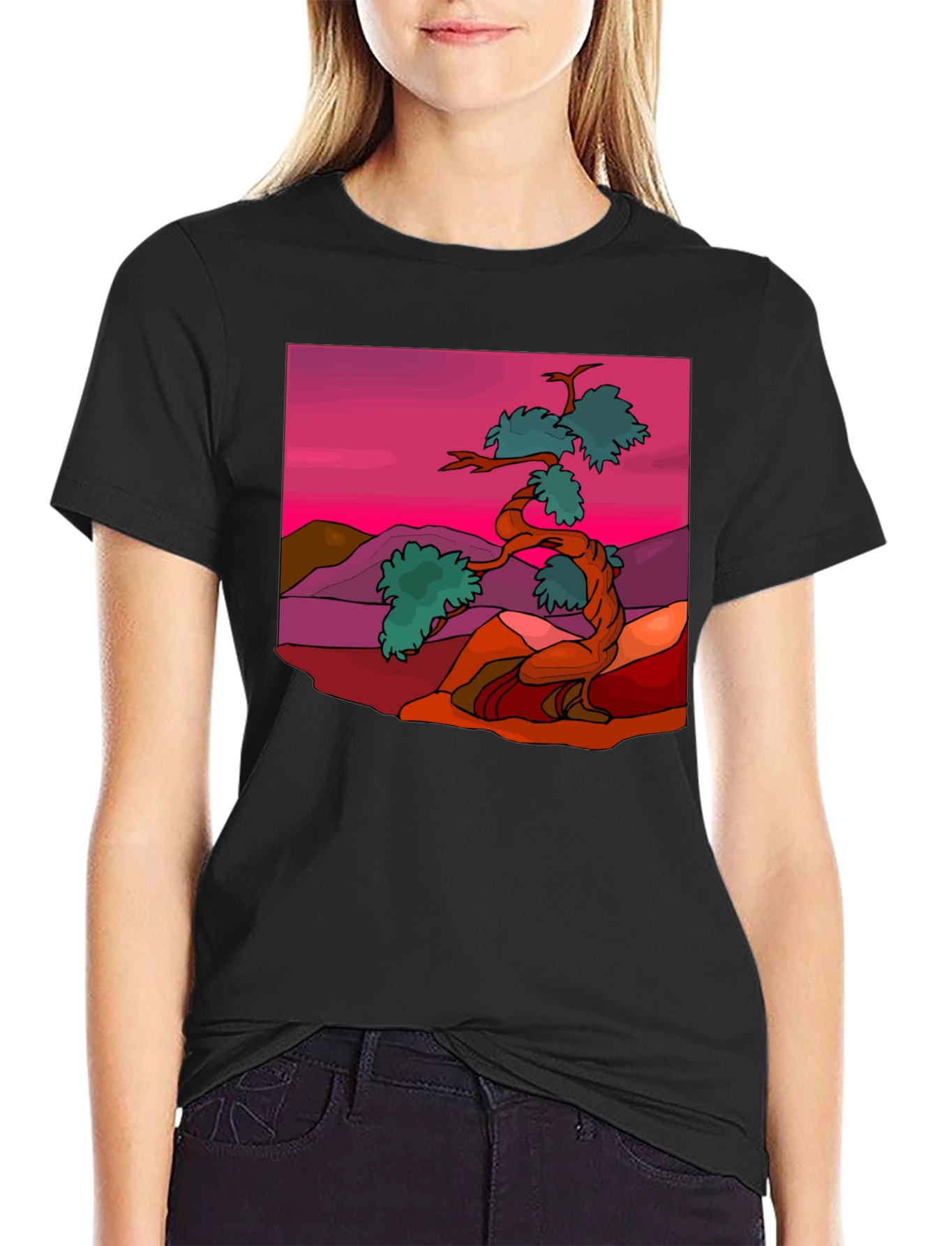 Bonsai Tree Graphic Tee - Stylish Nature Inspired Design