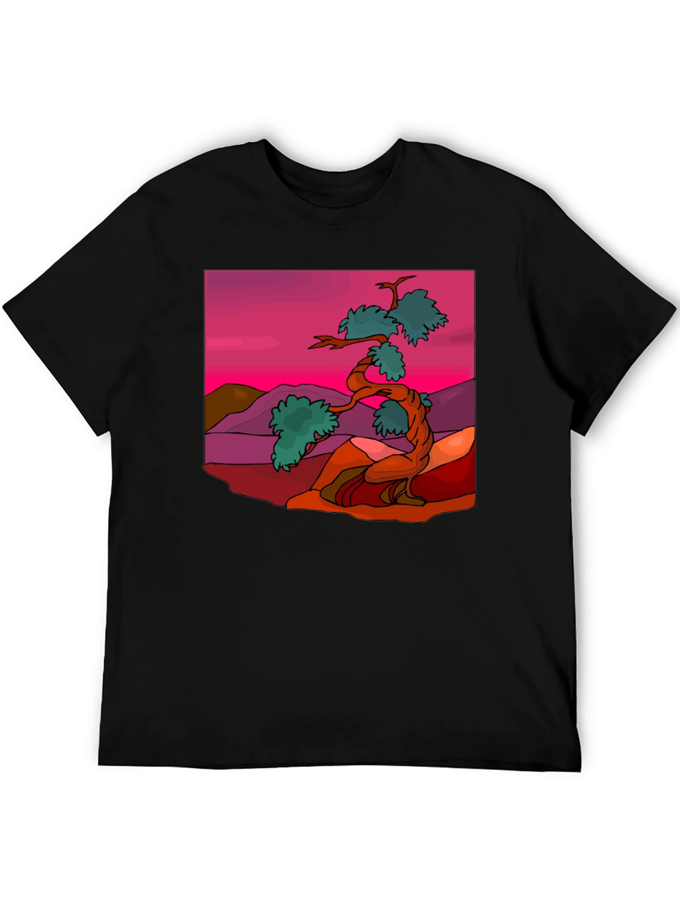 Bonsai Tree Graphic Tee - Stylish Nature Inspired Design