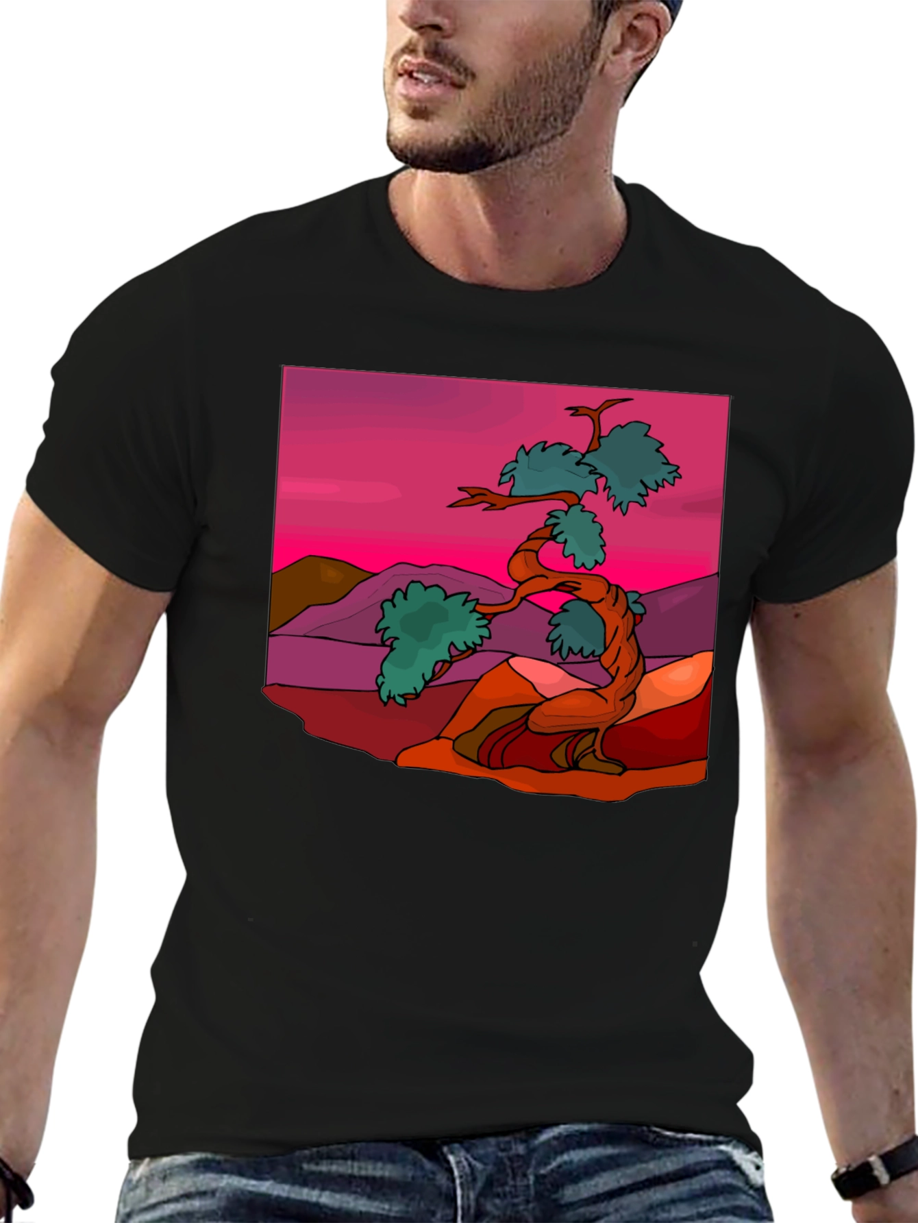 Bonsai Tree Graphic Tee - Stylish Nature Inspired Design