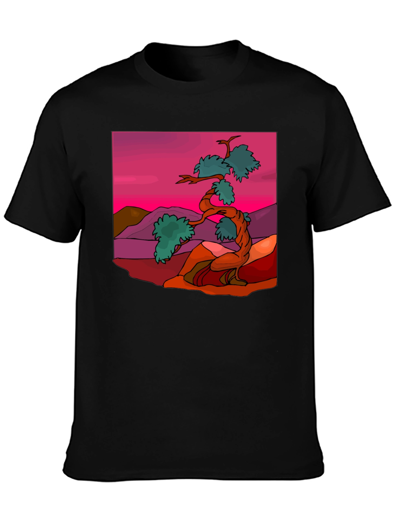 Bonsai Tree Graphic Tee - Stylish Nature Inspired Design