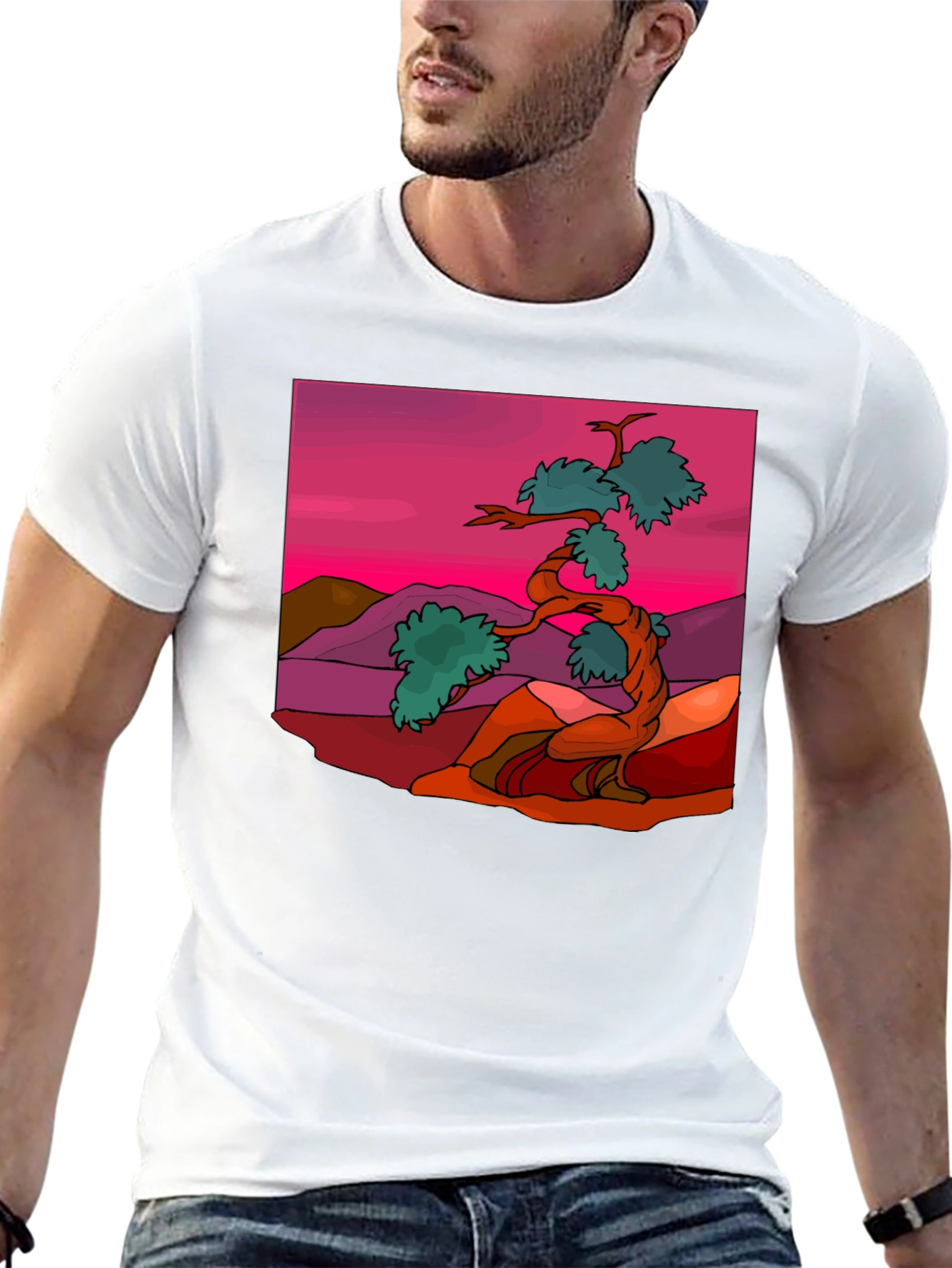 Bonsai Tree Graphic Tee - Stylish Nature Inspired Design
