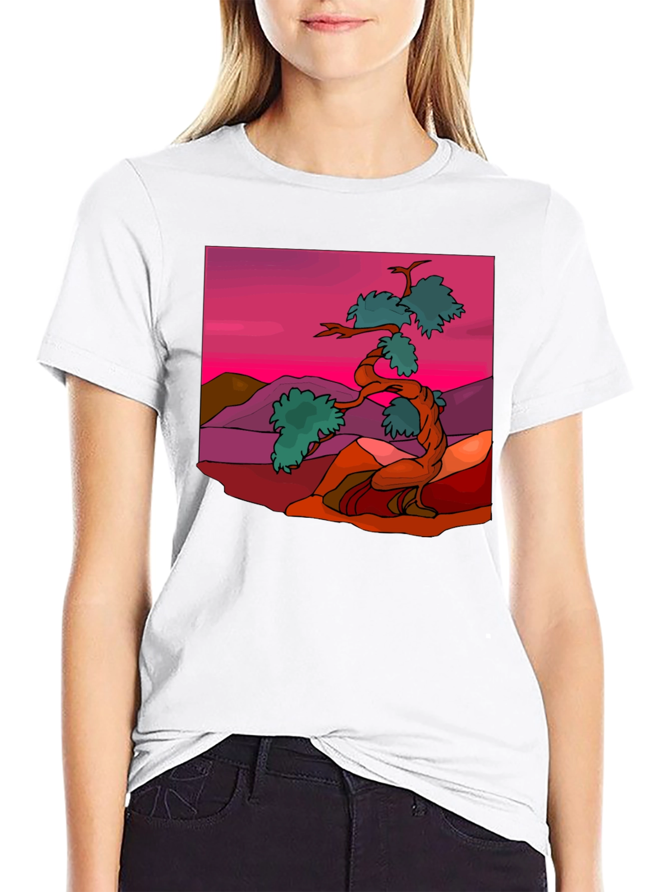 Bonsai Tree Graphic Tee - Stylish Nature Inspired Design