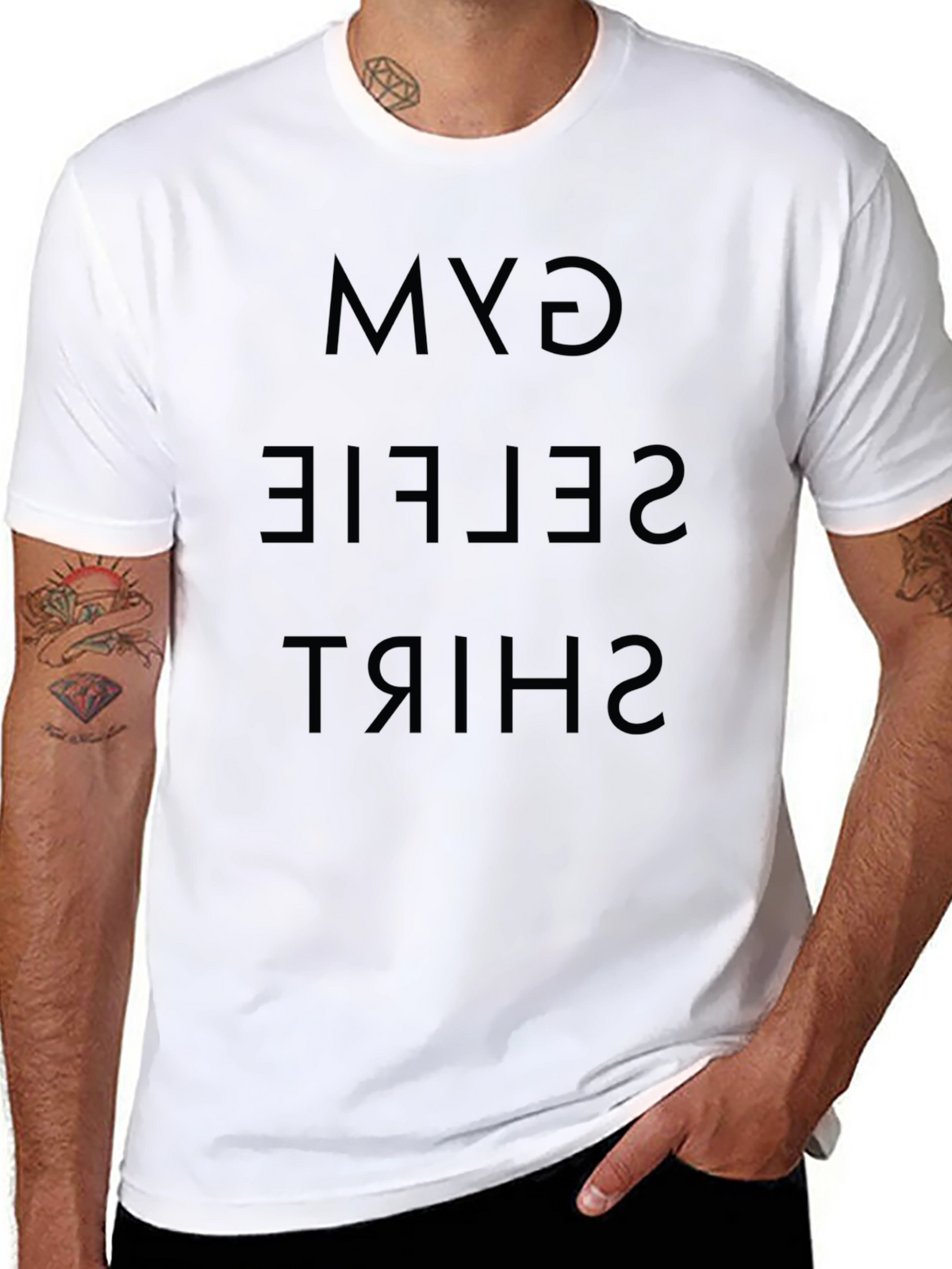Gym Selfie Shirt Black