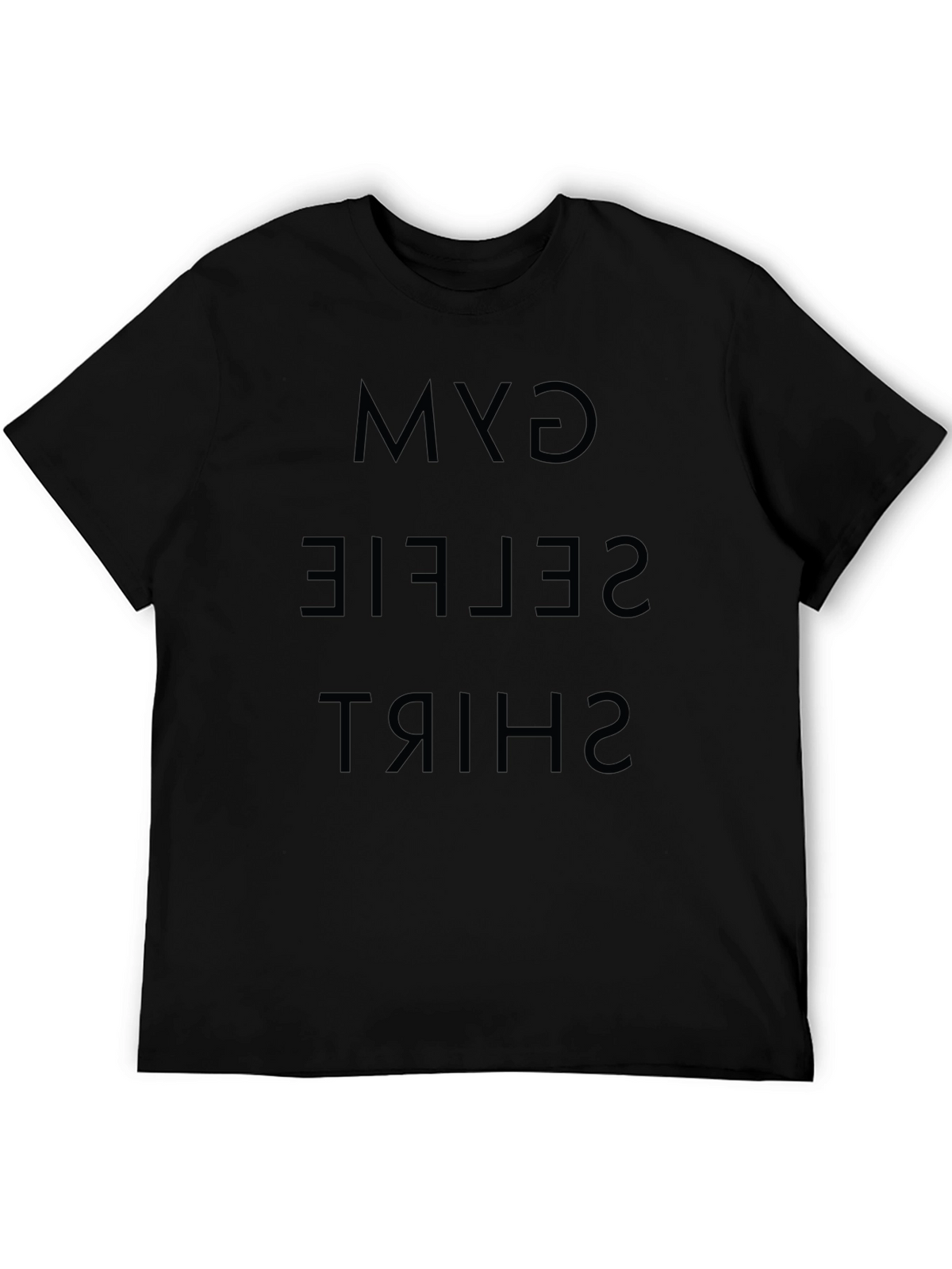 Gym Selfie Shirt Black
