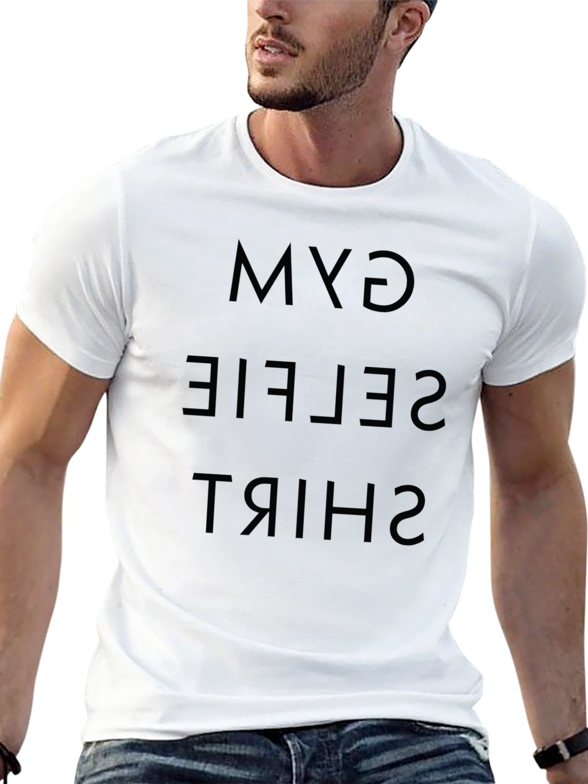 Gym Selfie Shirt Black