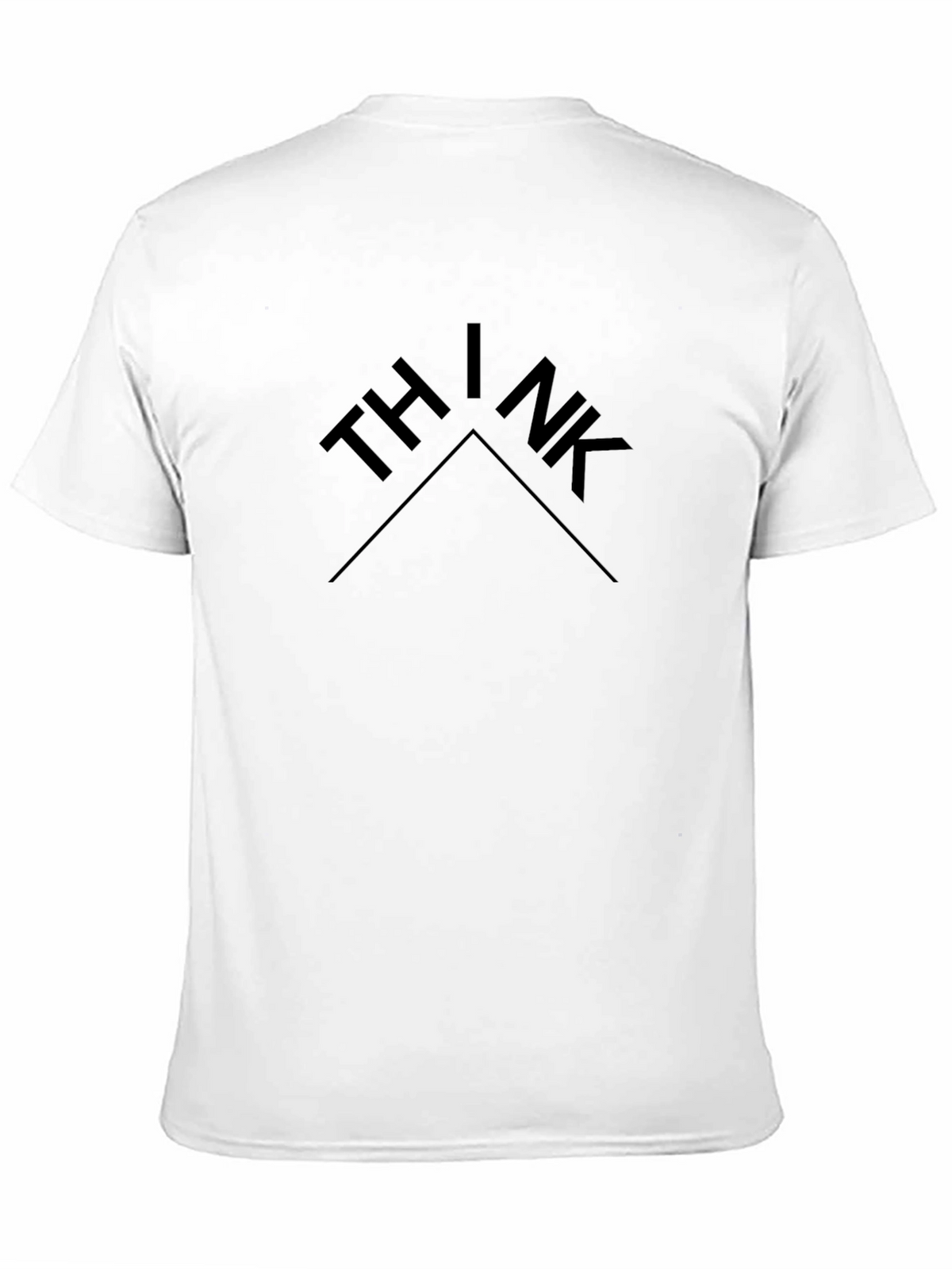 Minimalist Think Graphic Black T-Shirt