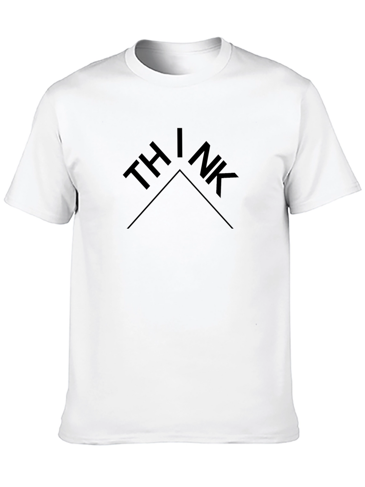Minimalist Think Graphic Black T-Shirt