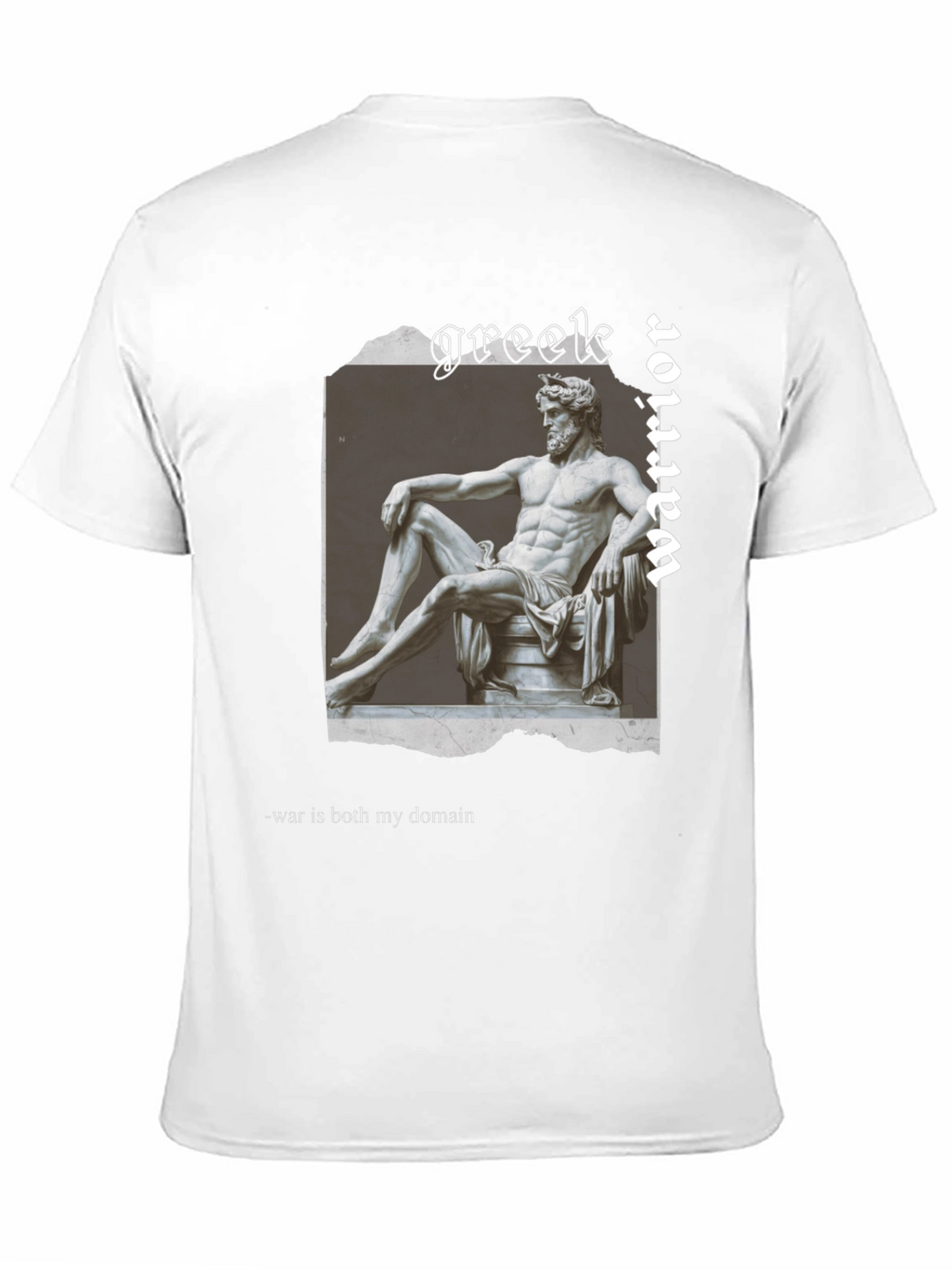 Greek Warrior Graphic Tee - Stylish Mens T-Shirt