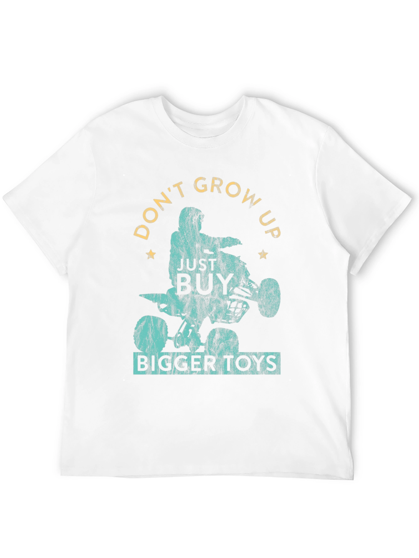 Dont Grow Up Buy Bigger Toys Black Graphic T-Shirt