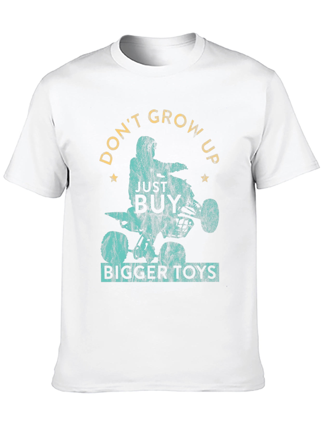 Dont Grow Up Buy Bigger Toys Black Graphic T-Shirt