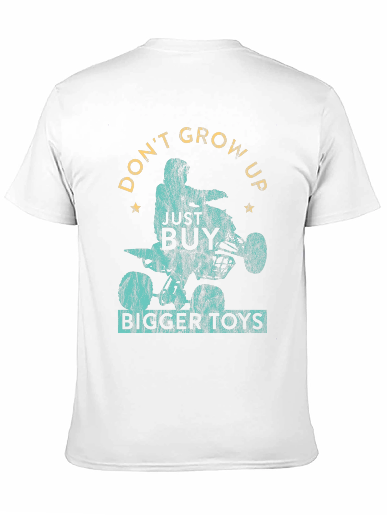 Dont Grow Up Buy Bigger Toys Black Graphic T-Shirt