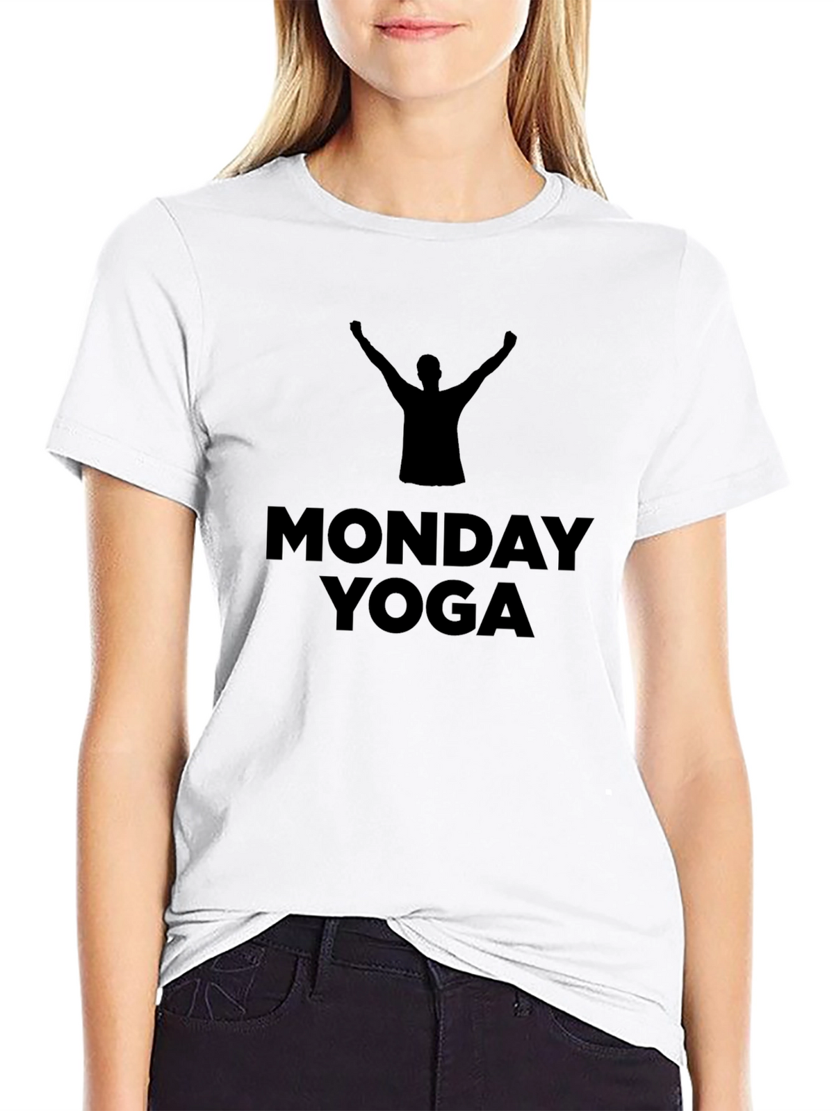 Monday Yoga T-Shirt - Black