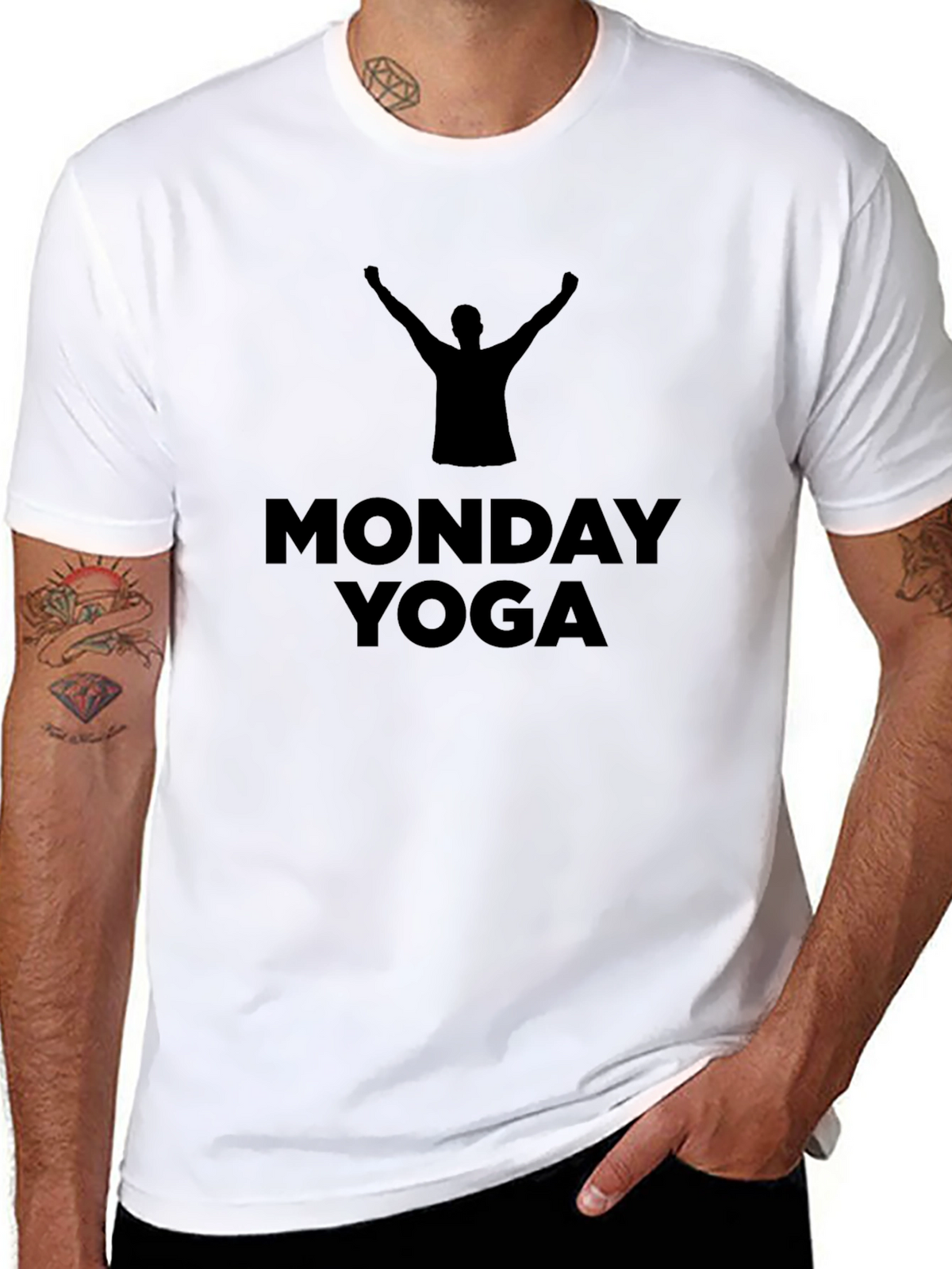 Monday Yoga T-Shirt - Black