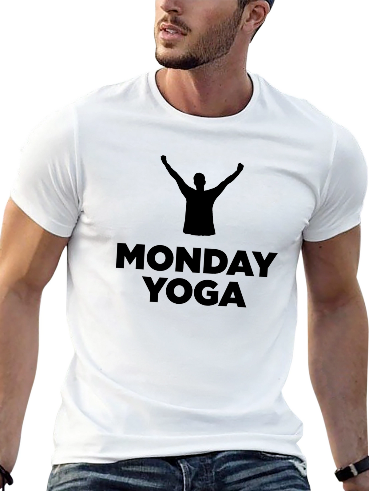 Monday Yoga T-Shirt - Black