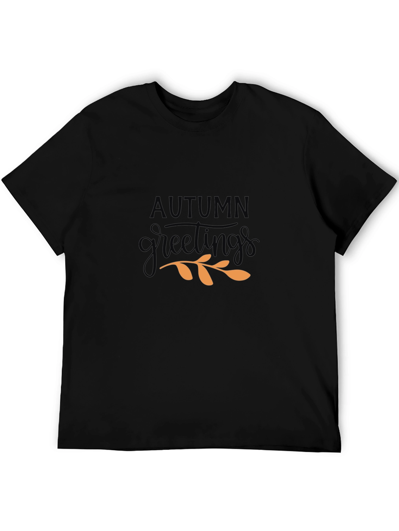 Autumn Greetings T-Shirt - Black