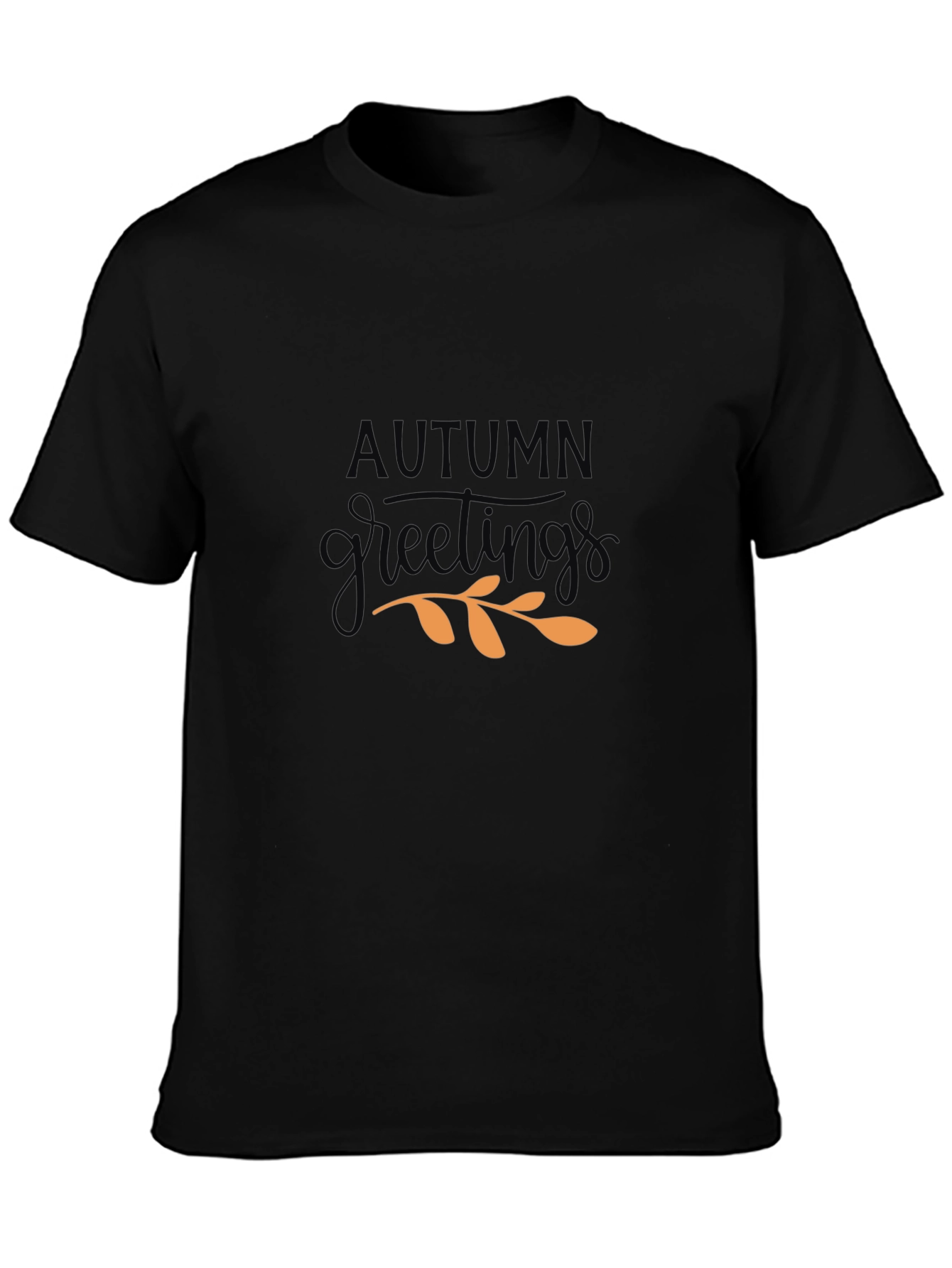 Autumn Greetings T-Shirt - Black