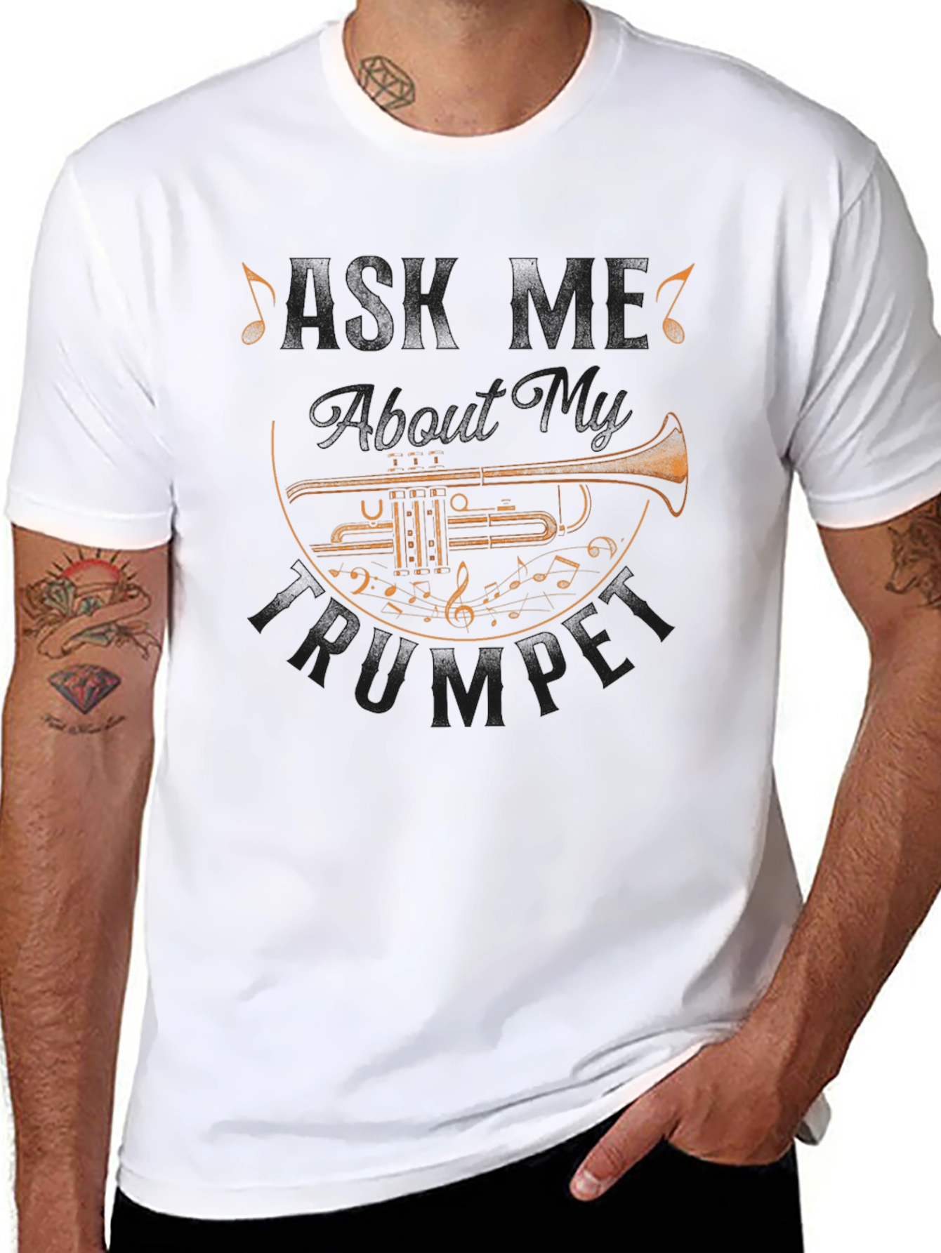 Cool Trumpet Musician Graphic T-Shirt