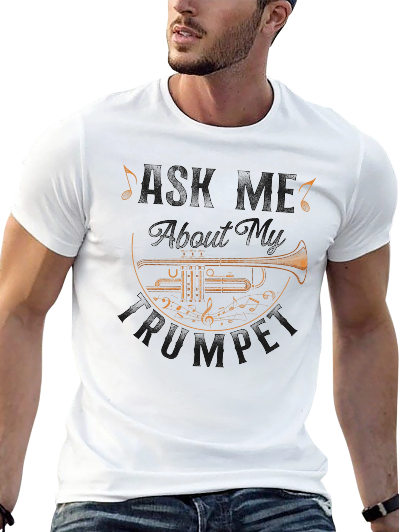 Cool Trumpet Musician Graphic T-Shirt