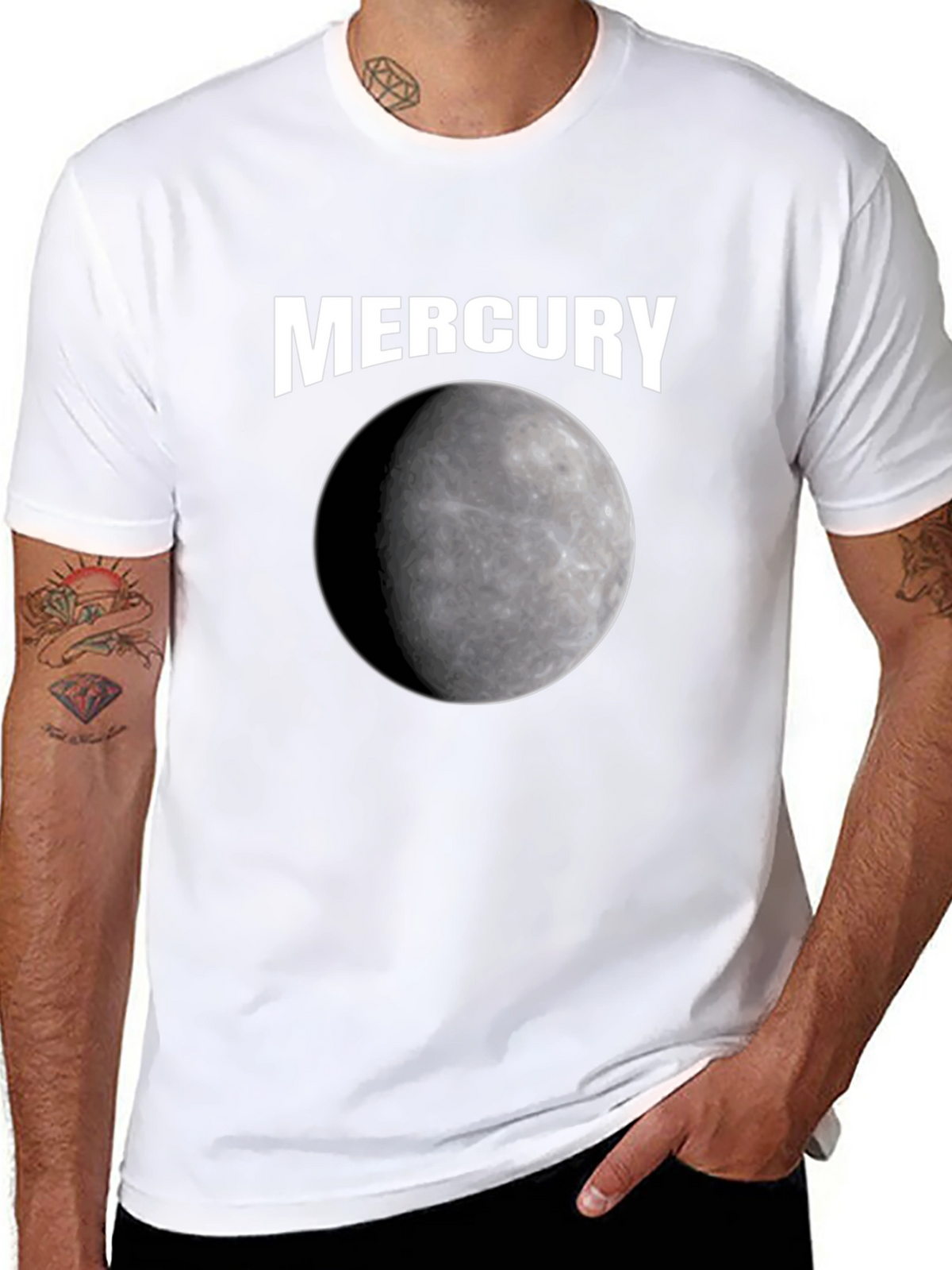 Mercury Planet Graphic Black T-Shirt