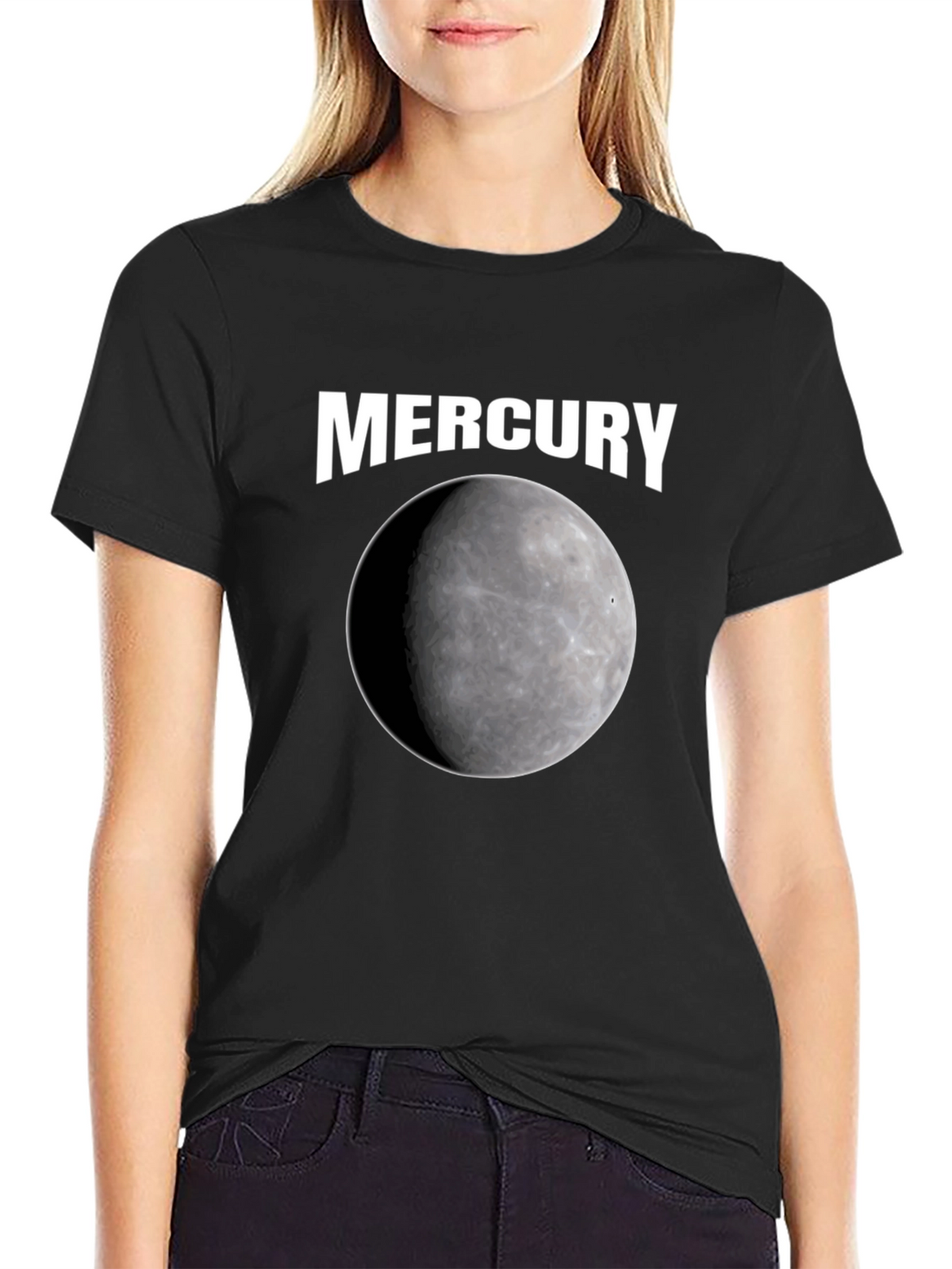 Mercury Planet Graphic Black T-Shirt