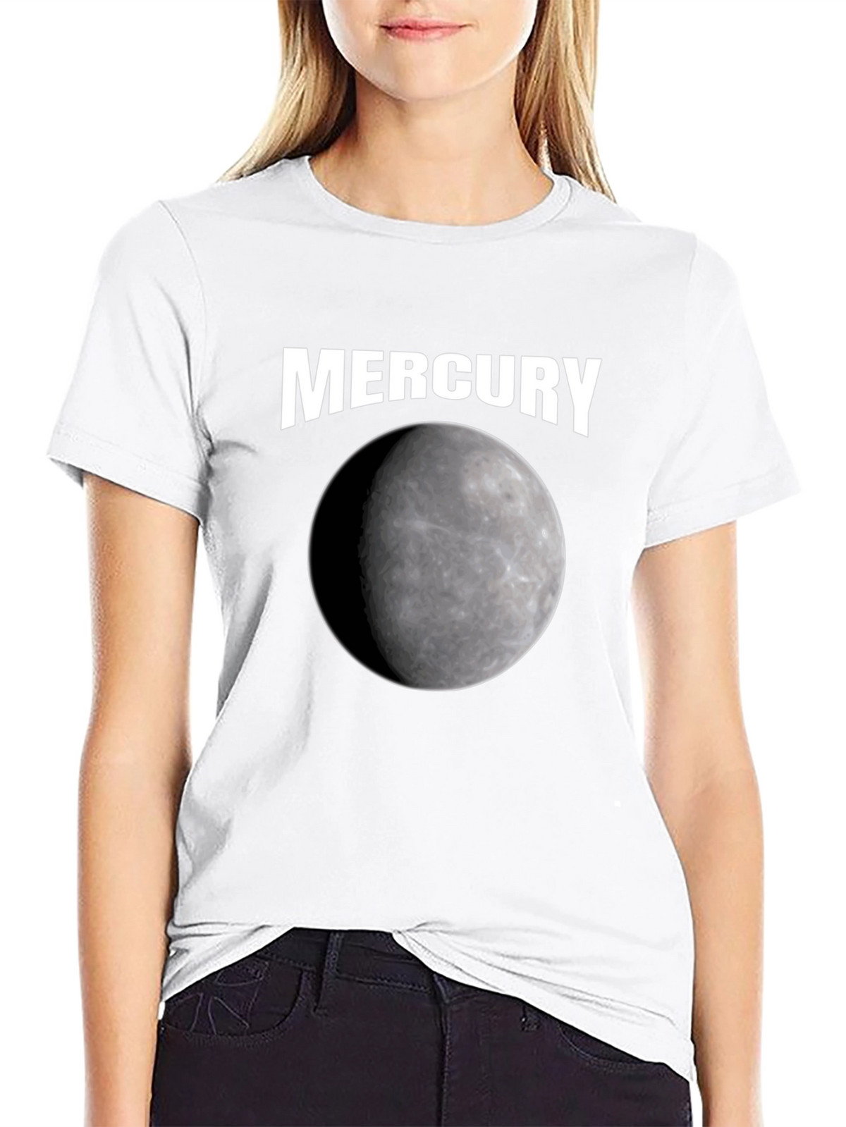 Mercury Planet Graphic Black T-Shirt